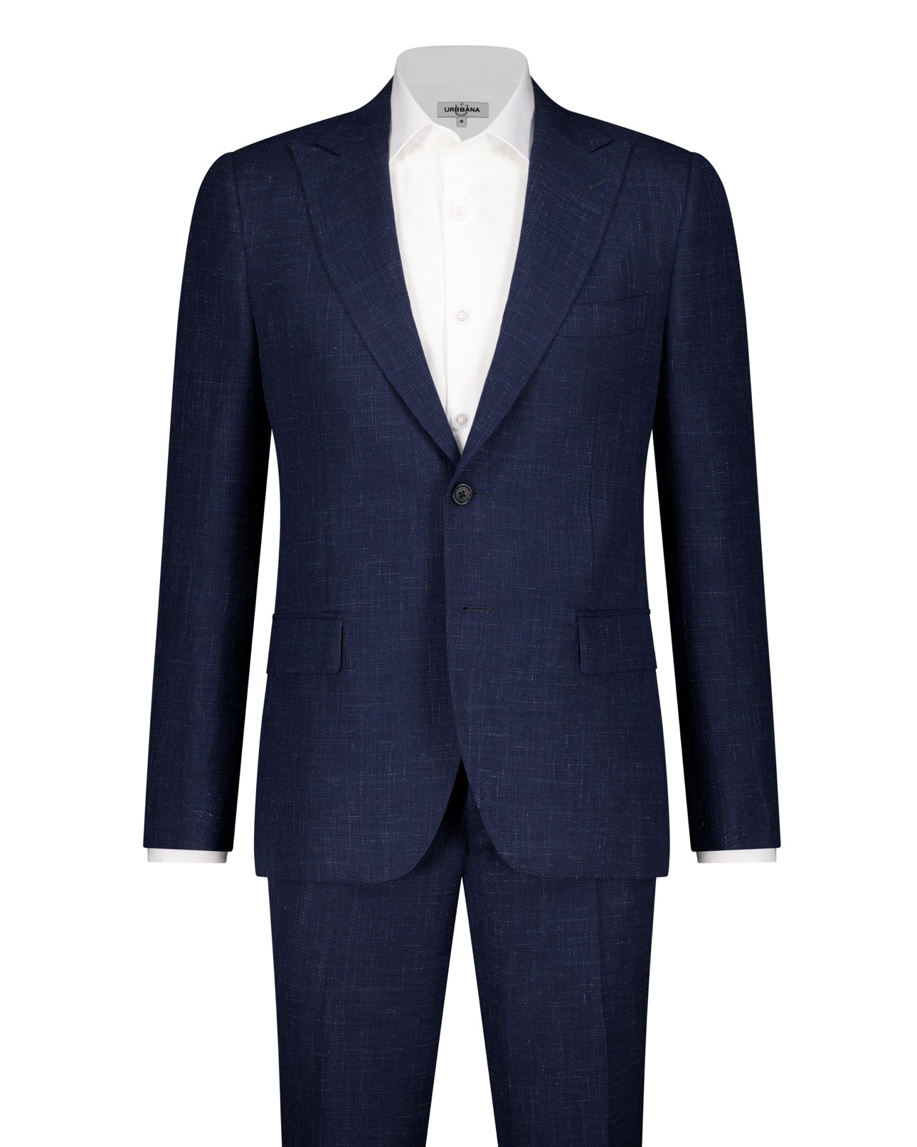 Marcus Loro Piana Linen Cloth Suit - Navy Check - Made In Italy - Suit by Urbbana