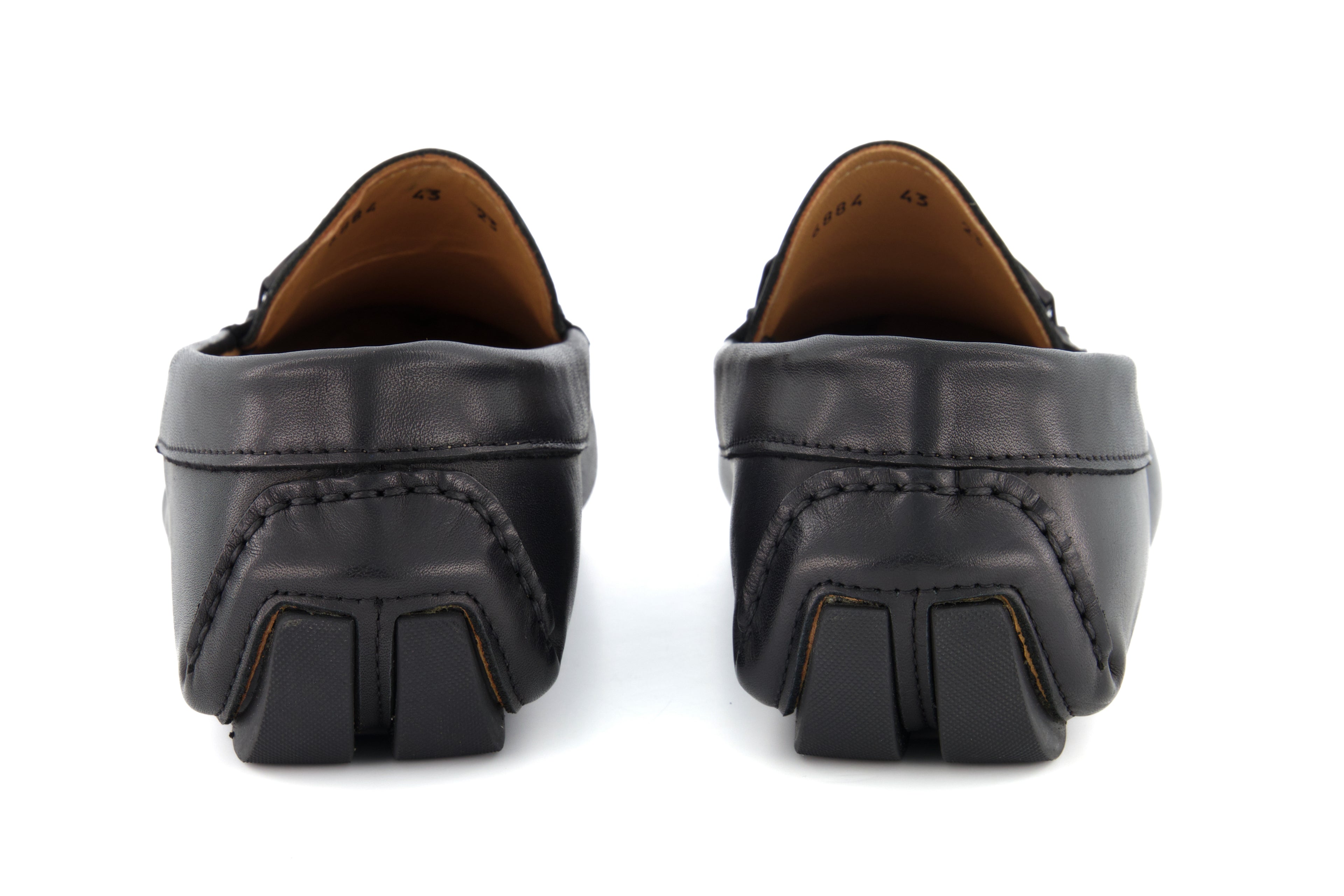 Portofino Driving Loafers - Black - Loafers by Urbbana