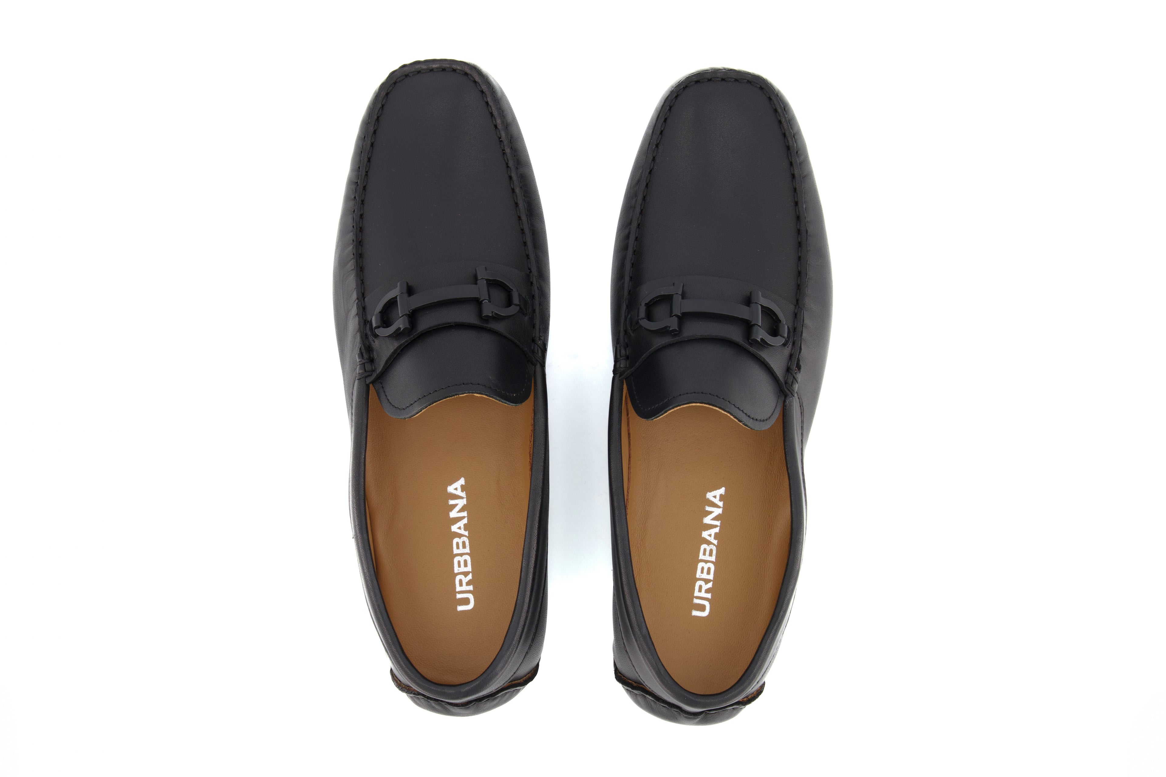 Portofino Driving Loafers - Black - Loafers by Urbbana