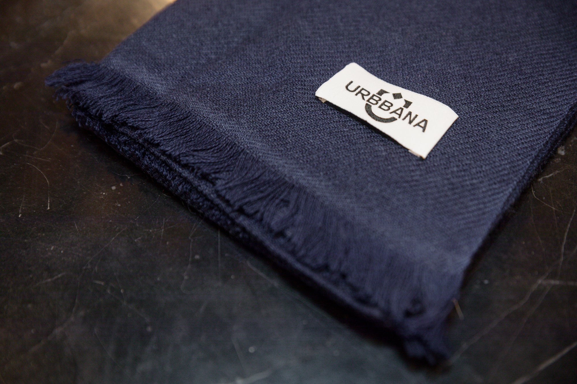 Cashmere Scarf - Navy - Scarf by Urbbana