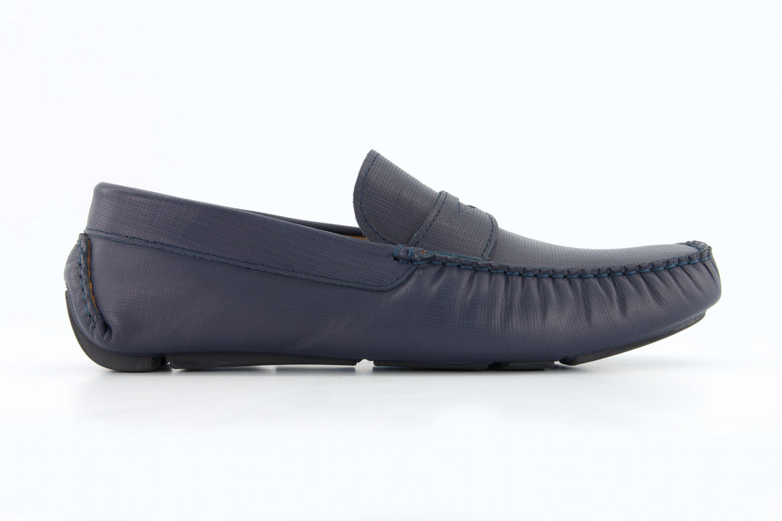 Portofino Driving Loafers - Blue - Loafers by Urbbana