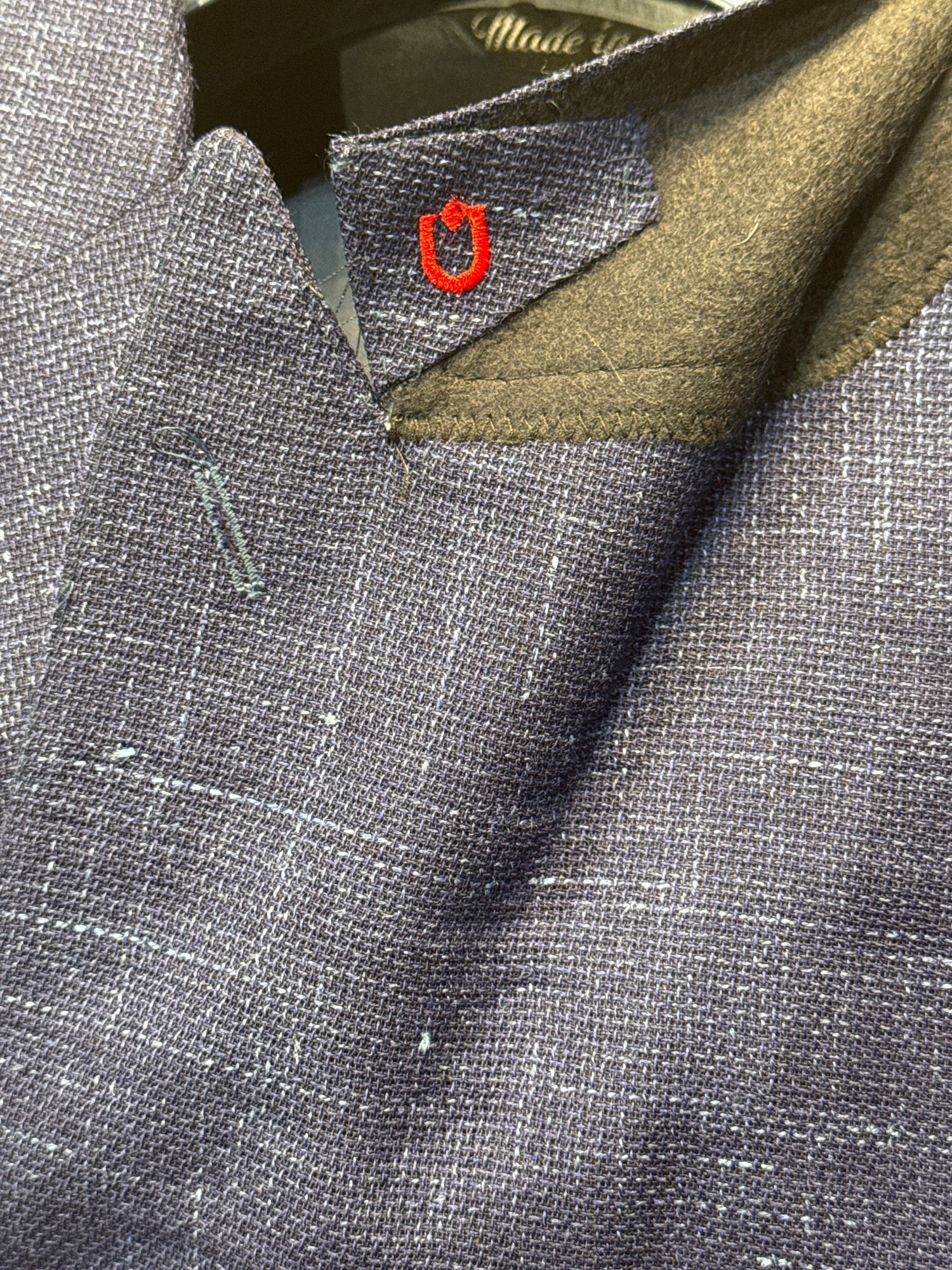 Marcus Loro Piana Linen Cloth Suit - Navy Check - Made In Italy