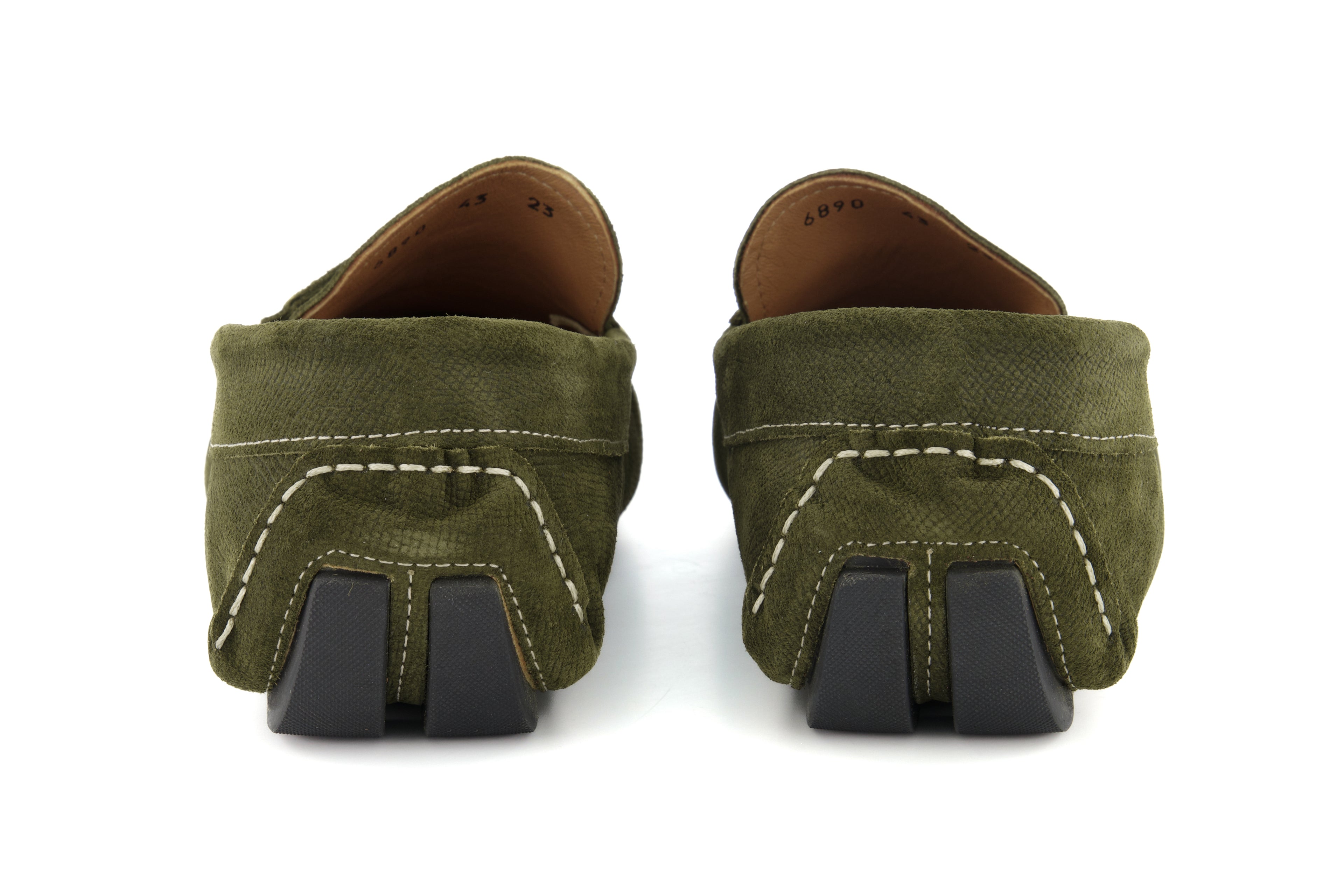 Portofino Driving Loafers - Green Suede