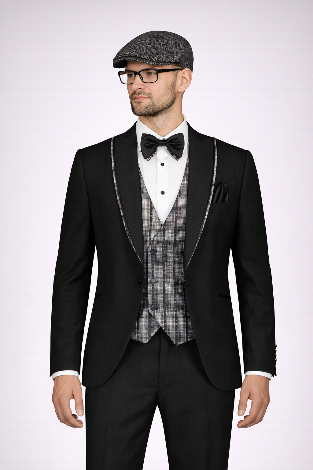 The Sirin Noir Ceremonial 3pc Suit - Black