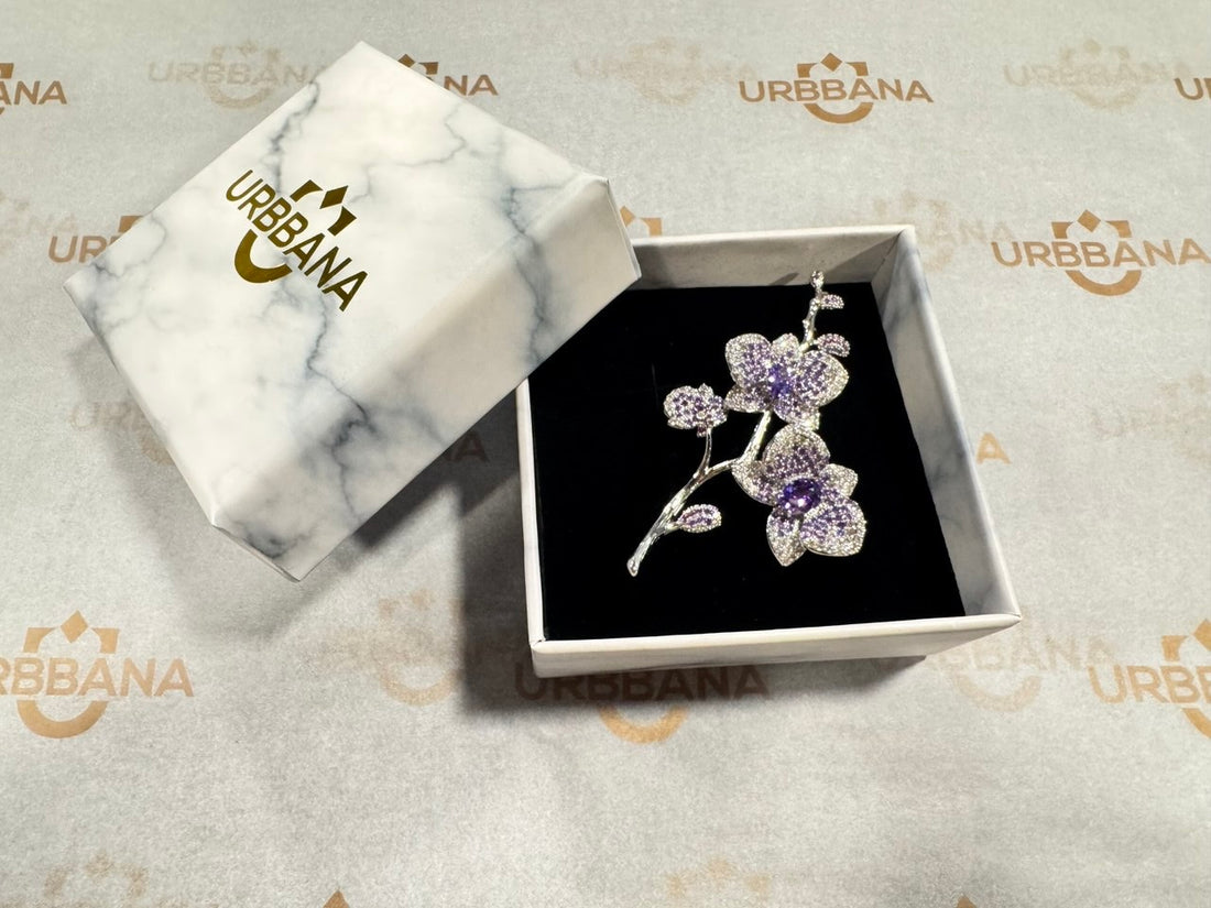 Embellished Floral Lapel Pin