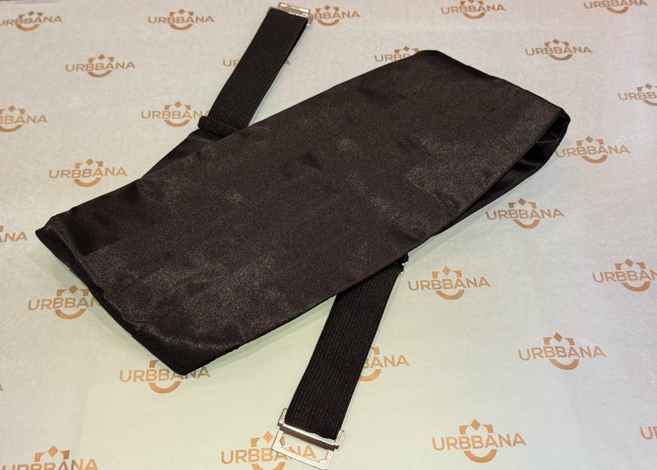 Cummerbund - Satin - Black - by Urbbana