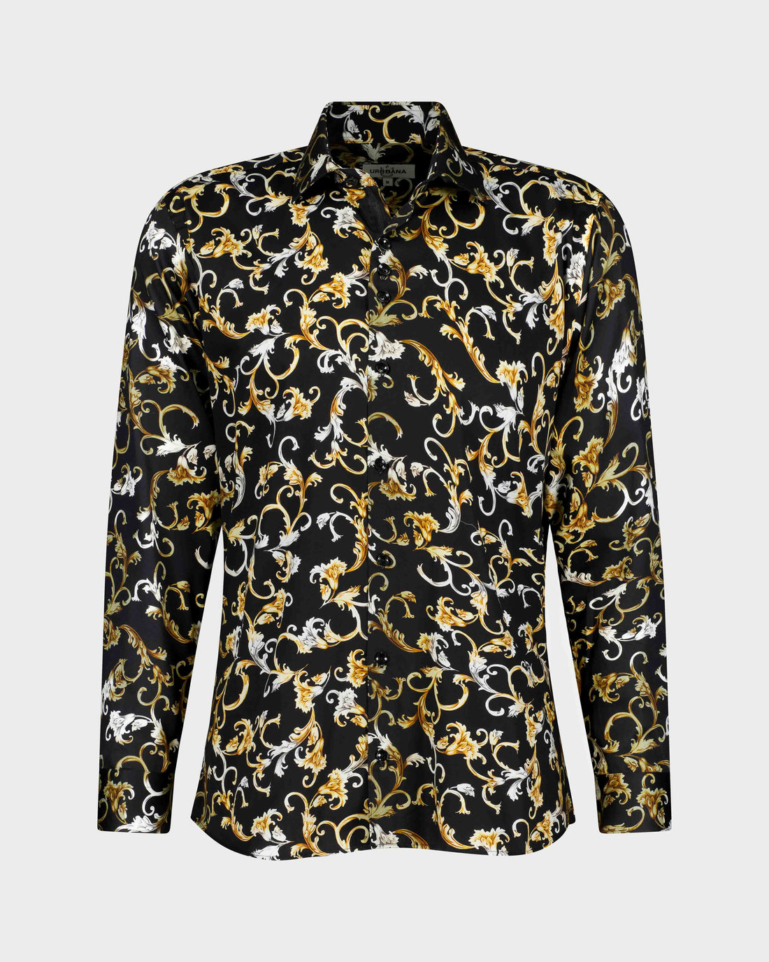 Elegant Men’s Floral Odyssey Shirt - Urbbana