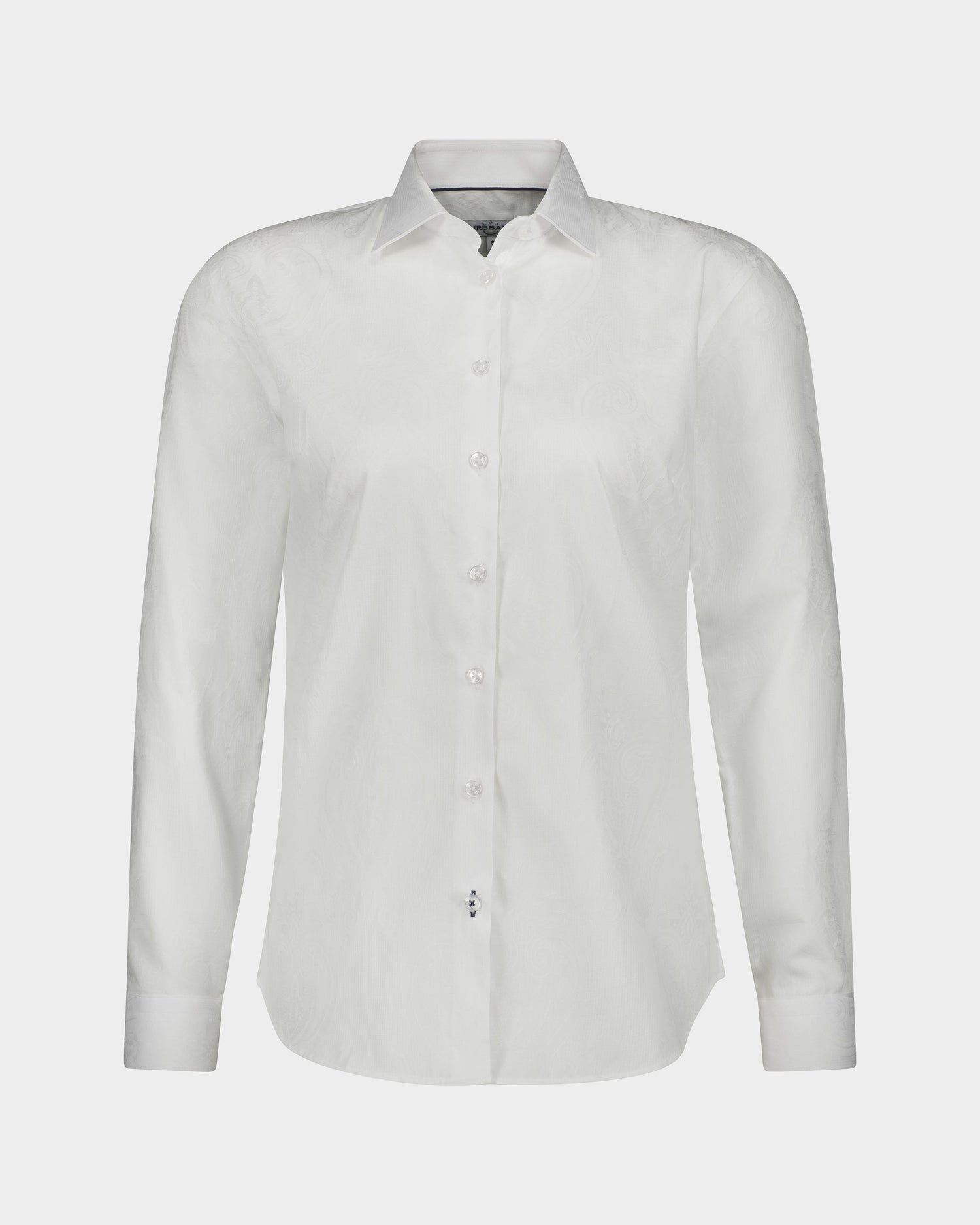 Damask Jacquard Woman’s Shirt -White