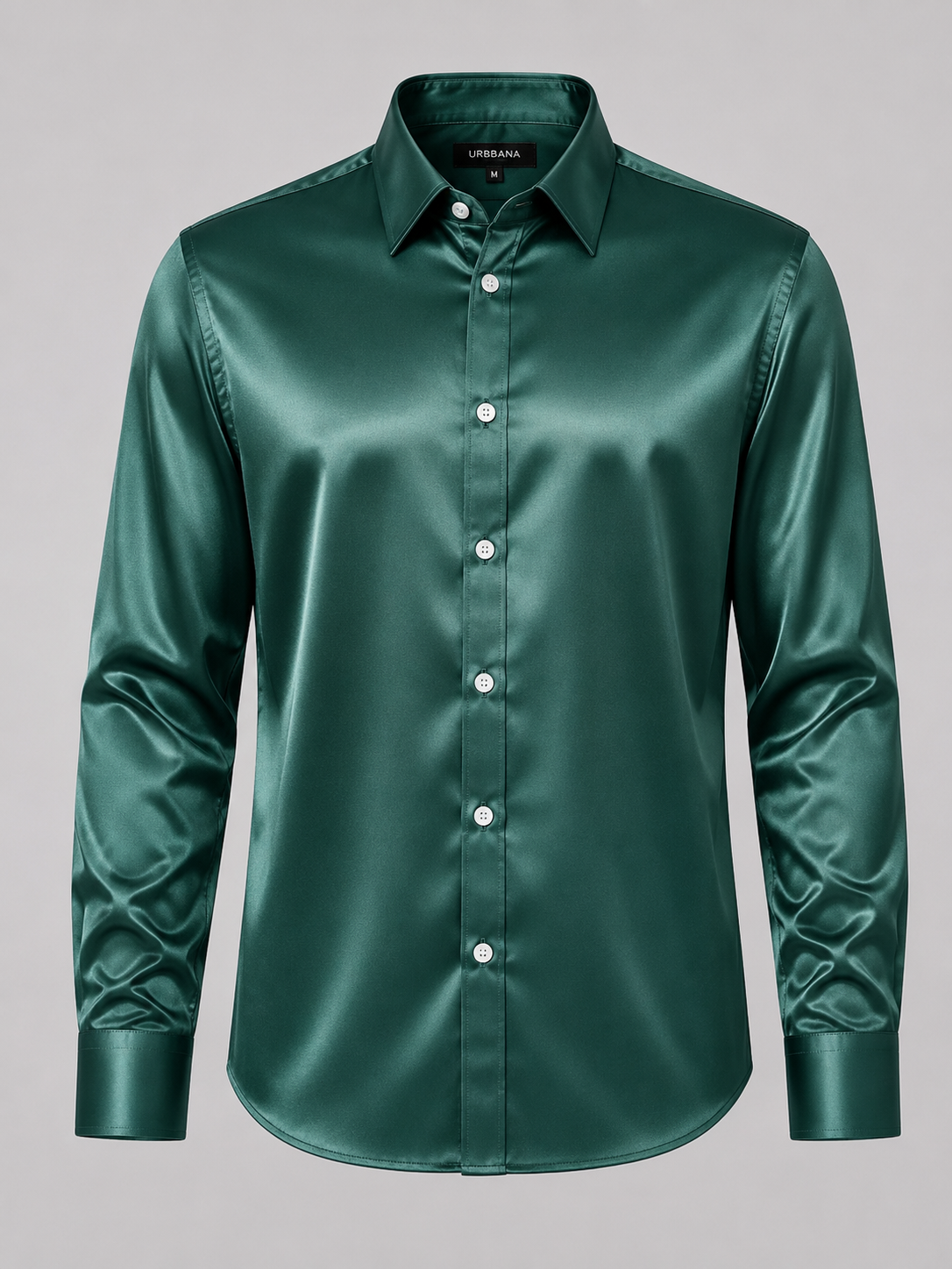 Mulberry Silk Shirt - Forest Green