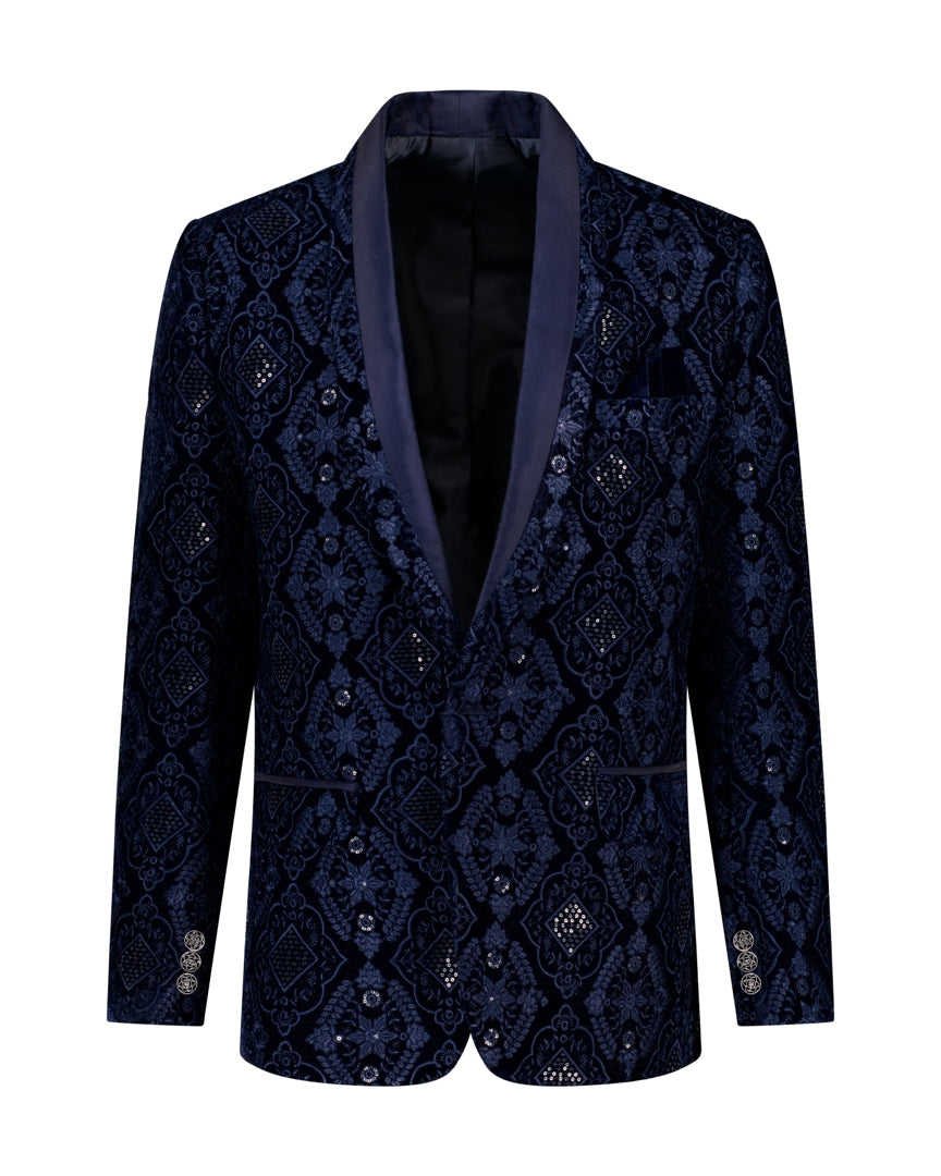 The Chiffre Crystal Beaded Jacket - Luxury Event Jackets