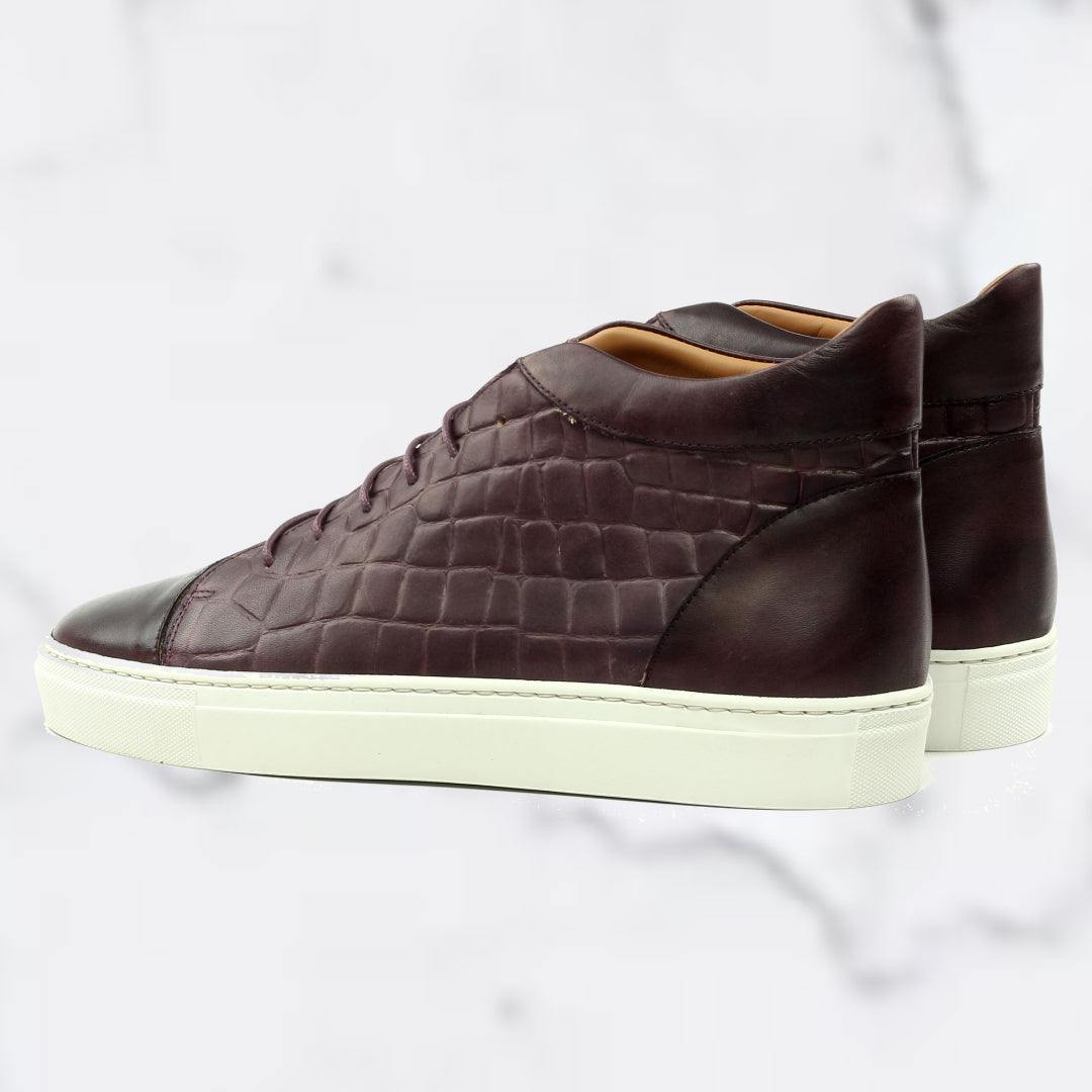 Croco High Top Shoes - Premium Quality Footwear