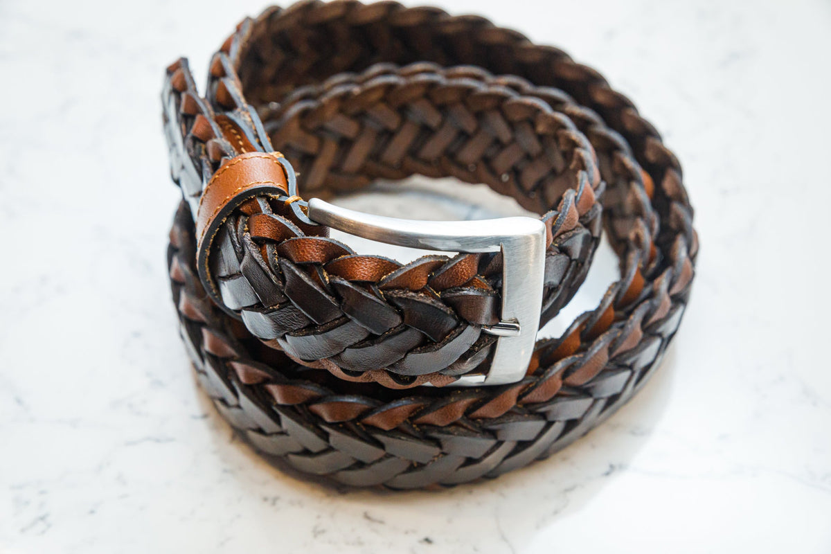 The Penne Woven Belt — alternate angle