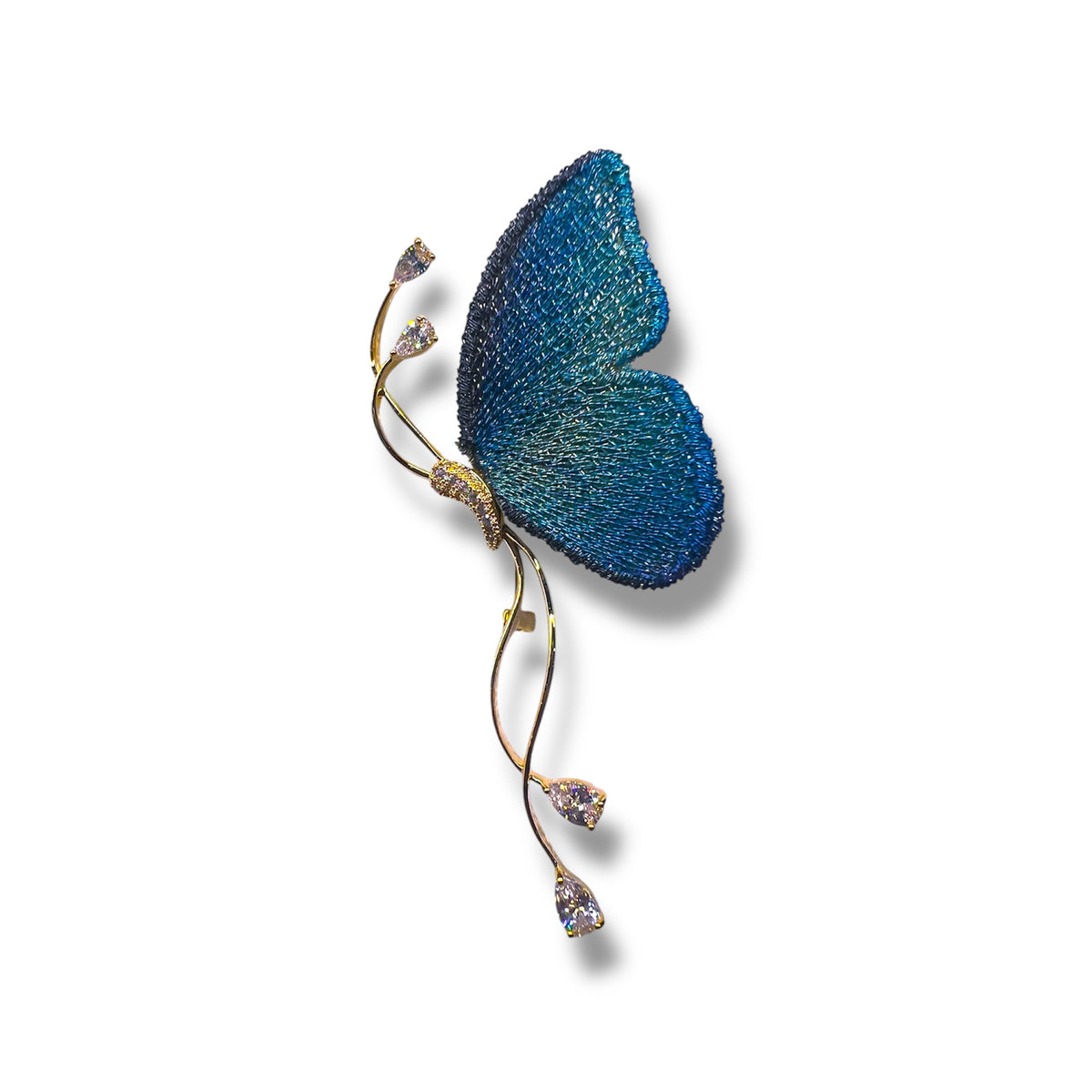 URBBANA embellished lapel pin.