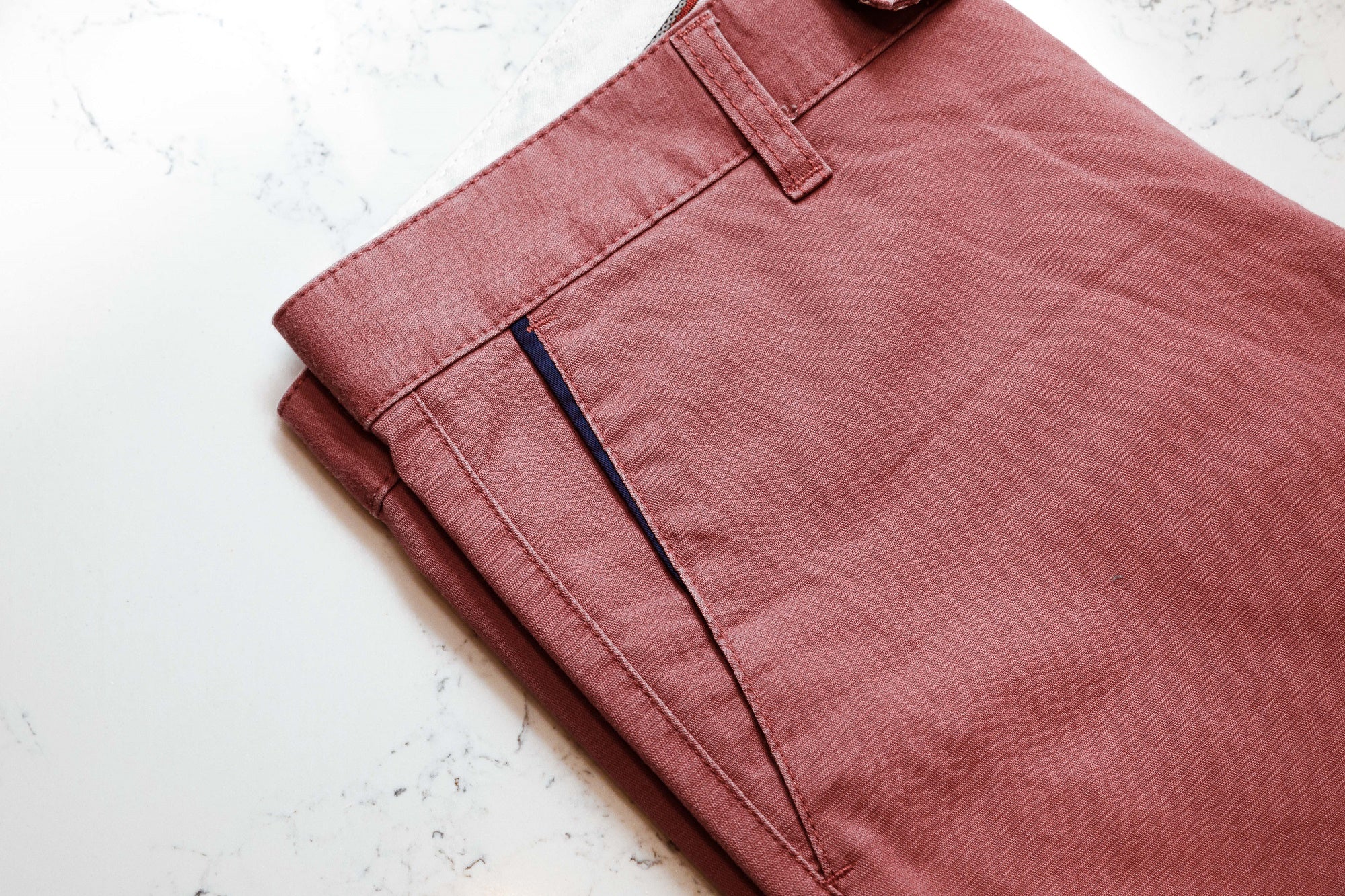 Pink Cotton Stretch Chinos - Stylish & Versatile Trousers
