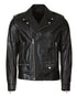 Biker Leather Jacket - Black - Leather Jacket by Urbbana
