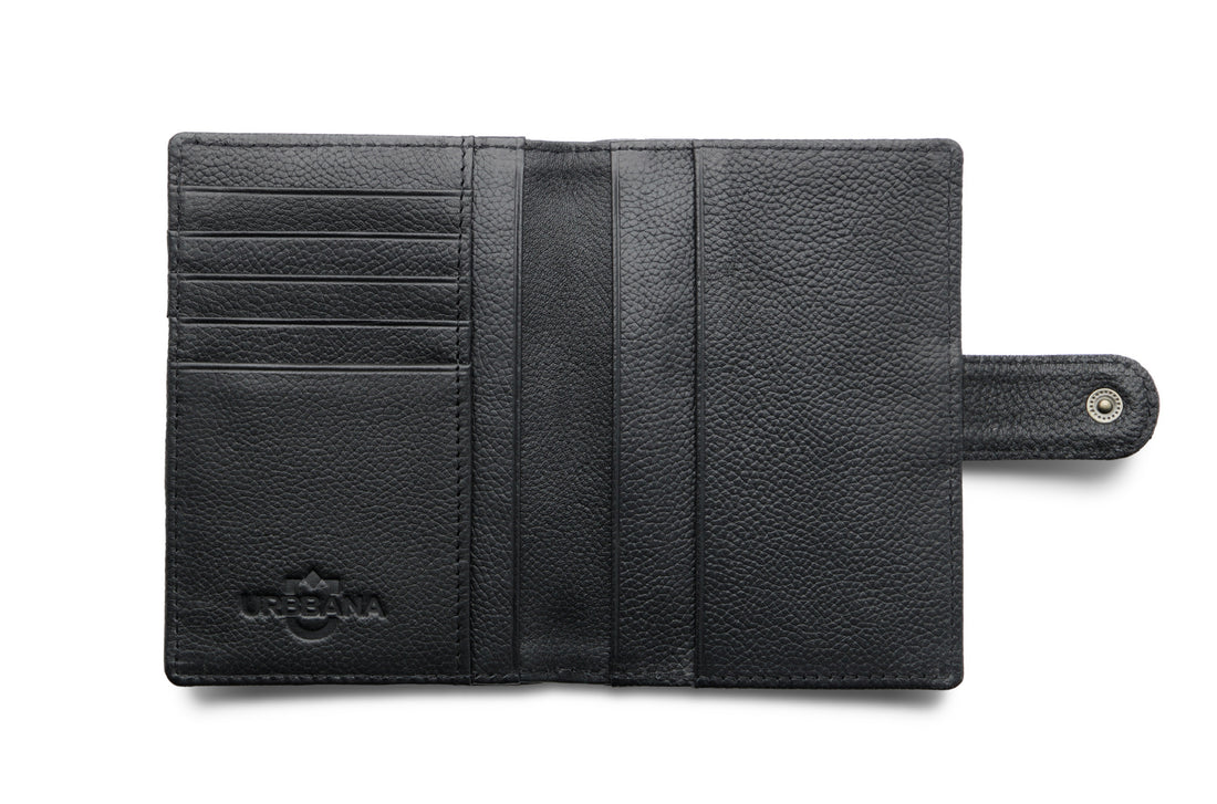 The Passport Wallet - Black - by Urbbana