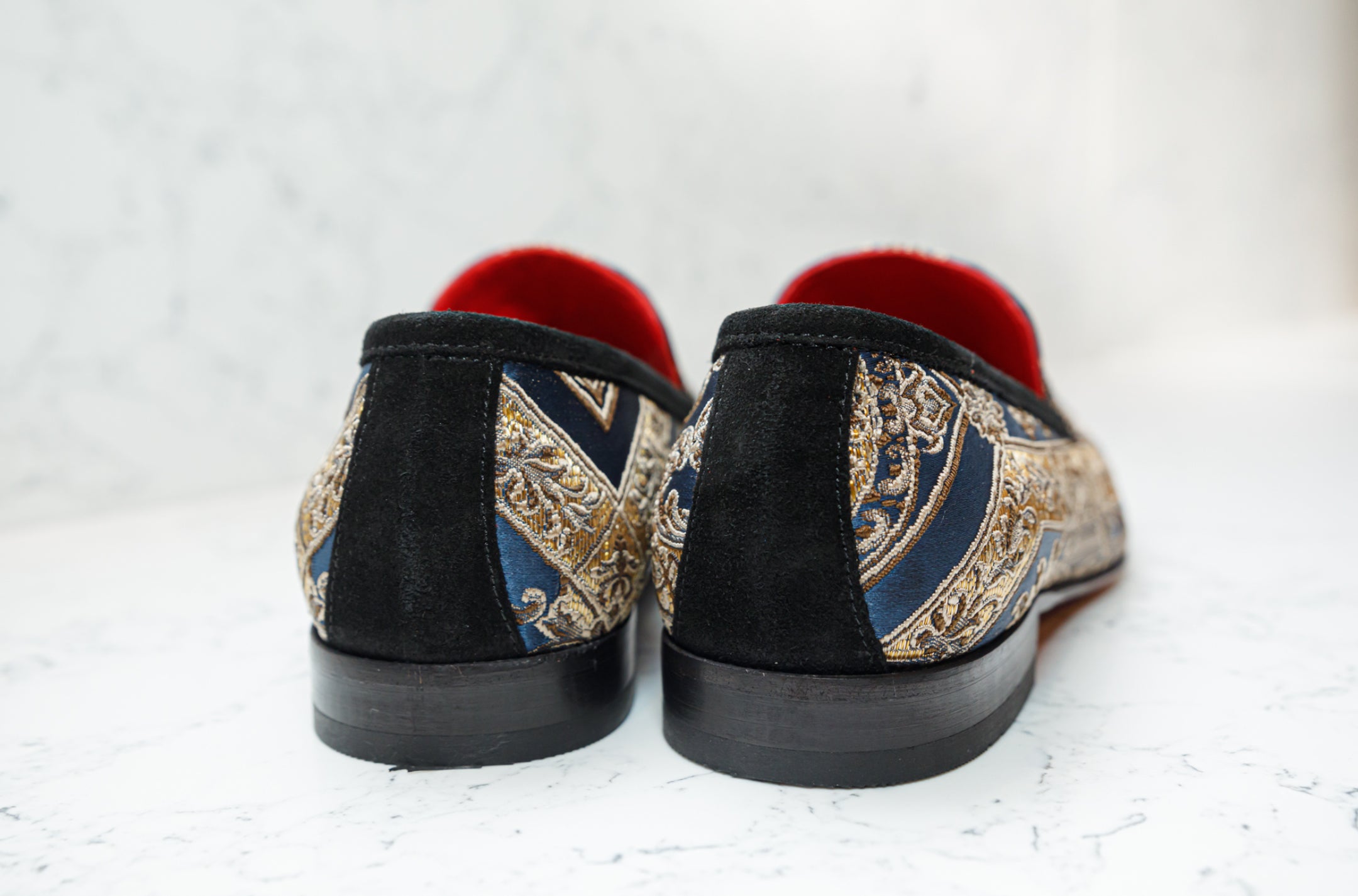 The Baroque Loafers - Blue - Loafers by Urbbana