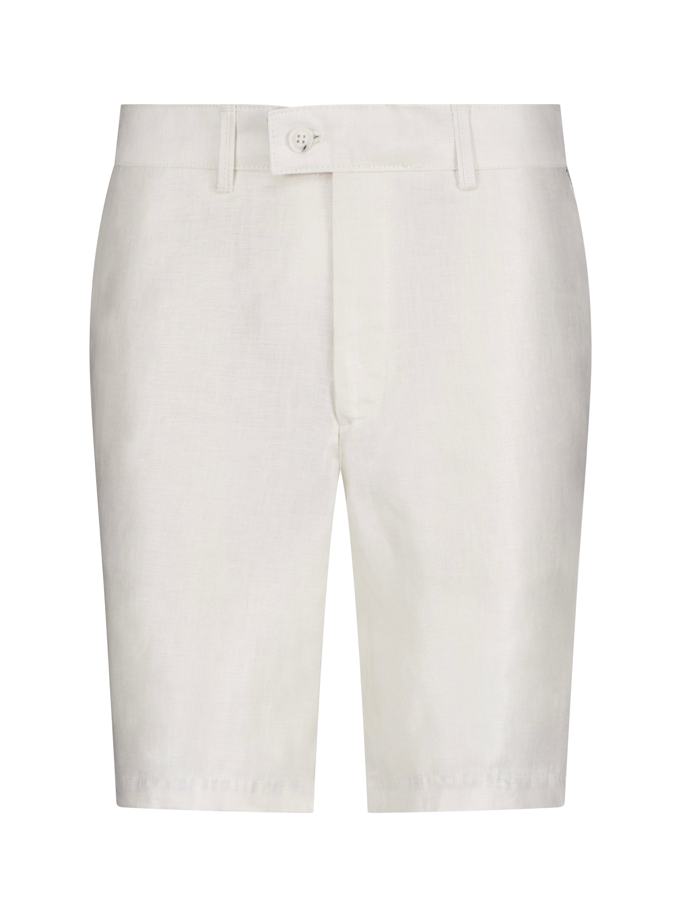The Nuno Linen Shorts - White - URBBANA Luxury Handmade Linen Shorts