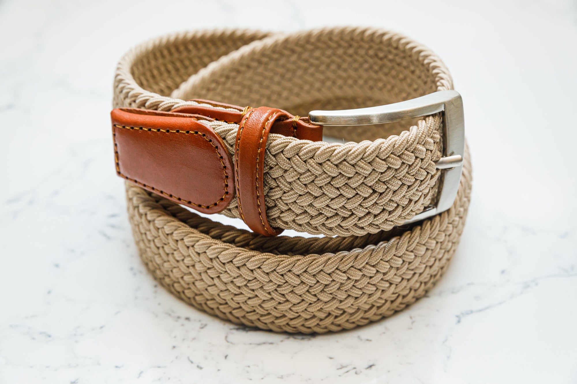 The Uno Casual Belt - Beige - Belt by Urbbana