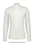 Textured Knit Turtleneck Sweater - White - Soft, Stylish Escape