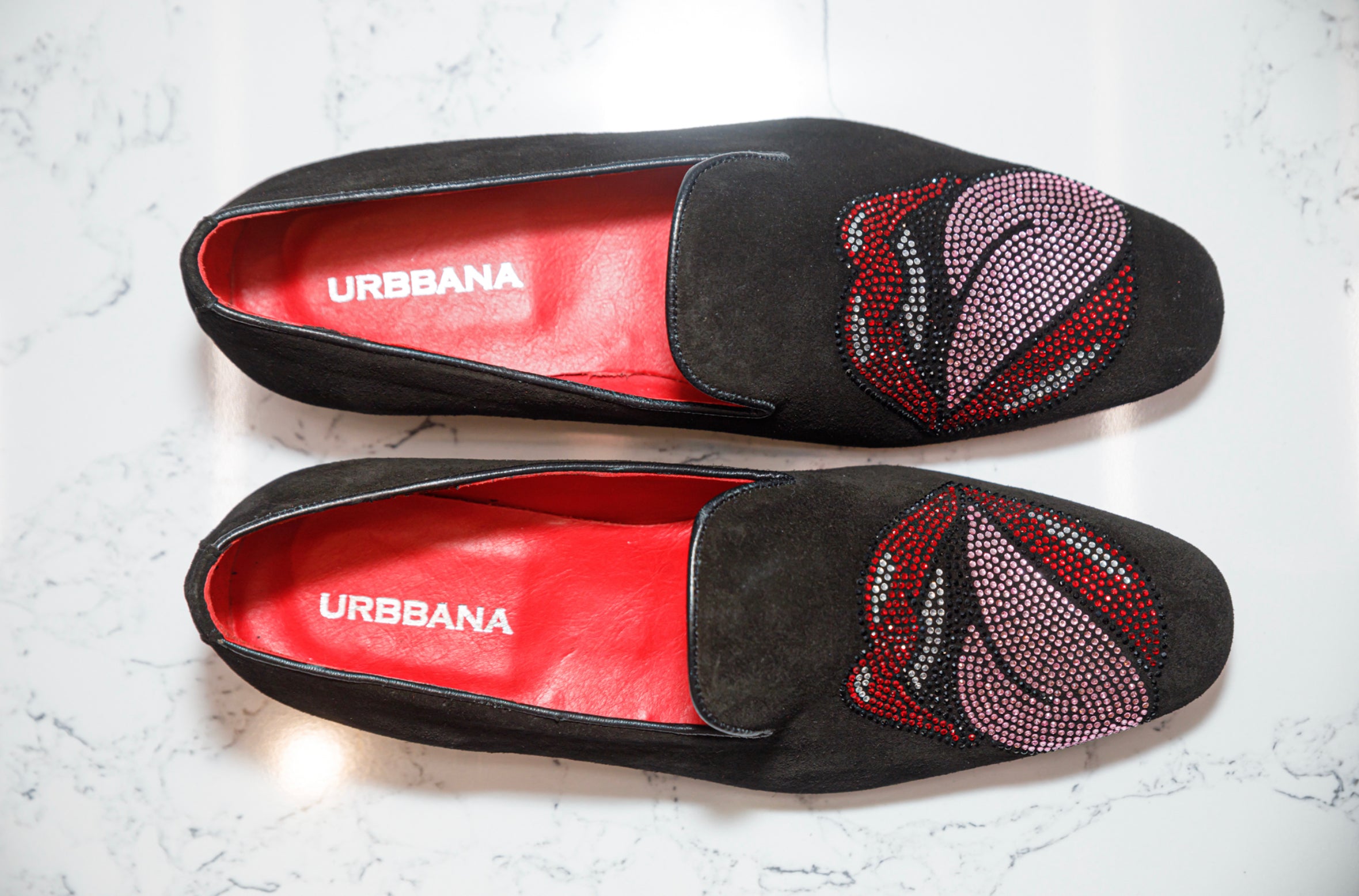 The Pink Tongue Diamond Loafers - Loafers by Urbbana