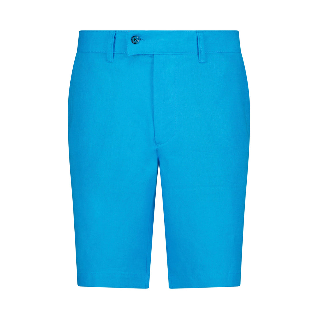 The Dante Linen Shorts - Aqua Blue - URBBANA Luxury Handmade Linen Shorts