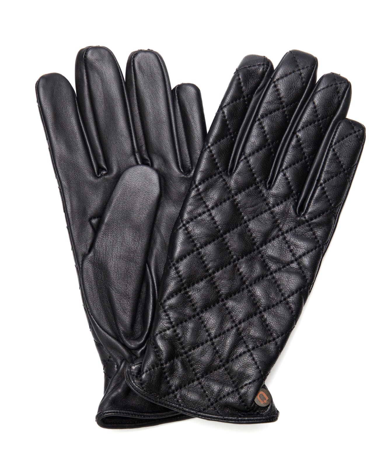 Lambskin Leather Gloves - Black Diamond - URBBANA Leather Gloves Collection