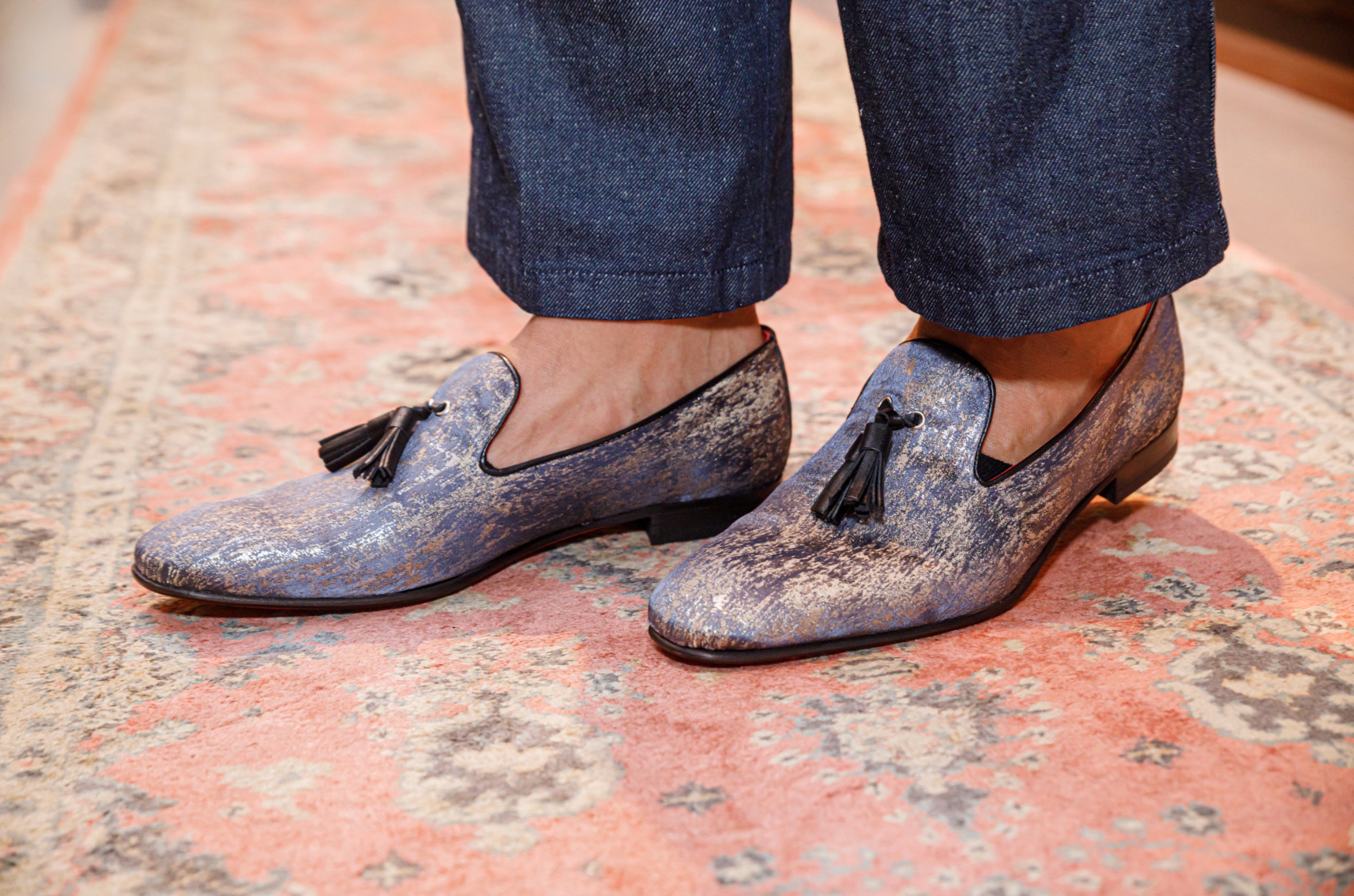The Showtime Loafers - Purple/Gold - Loafers by Urbbana