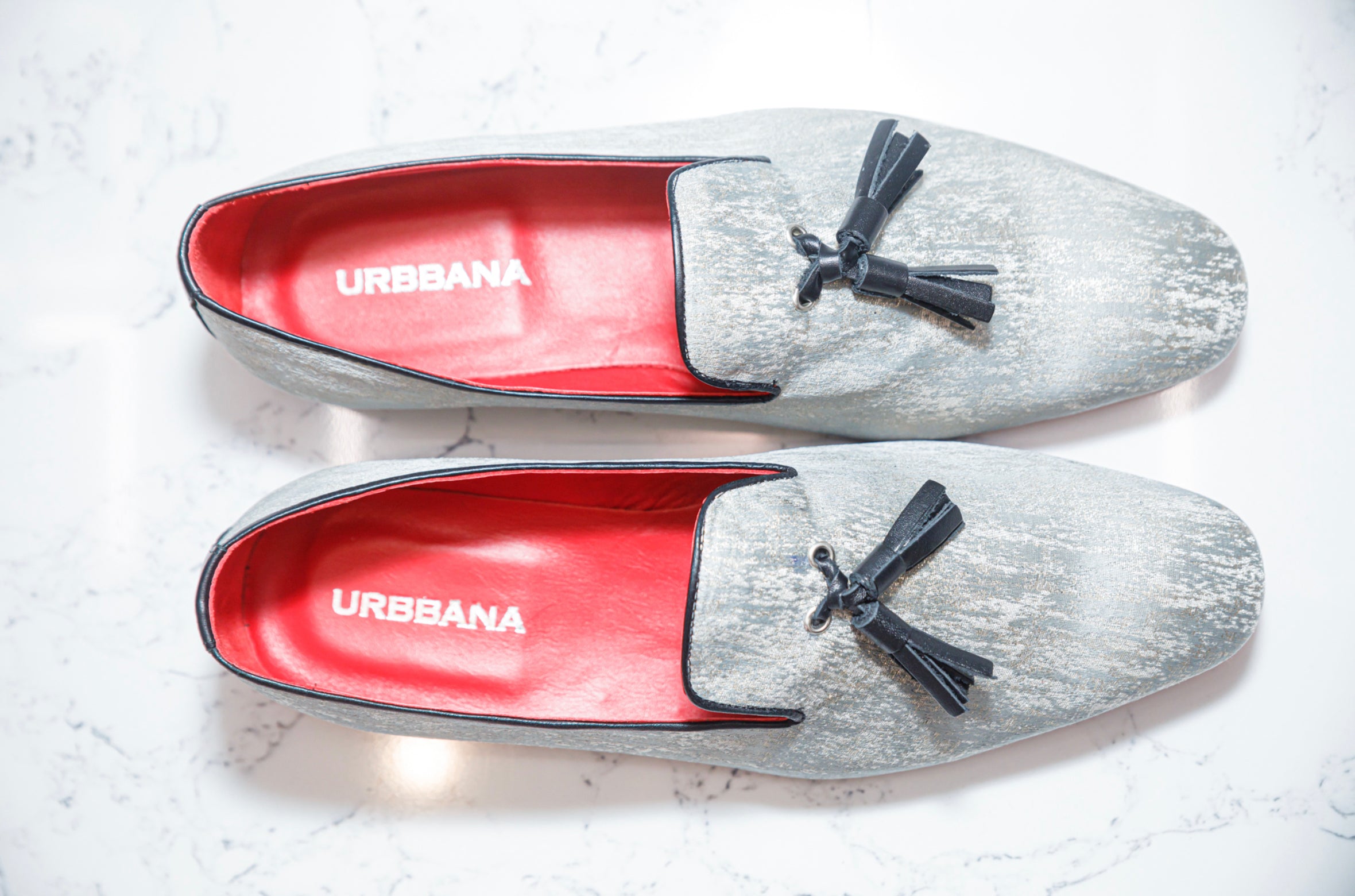 The Showtime Loafers - White/Gold - Loafers by Urbbana