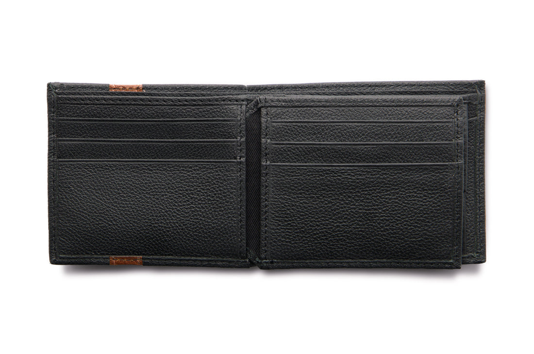 The Vinny Wallet - Black and Brown - by Urbbana