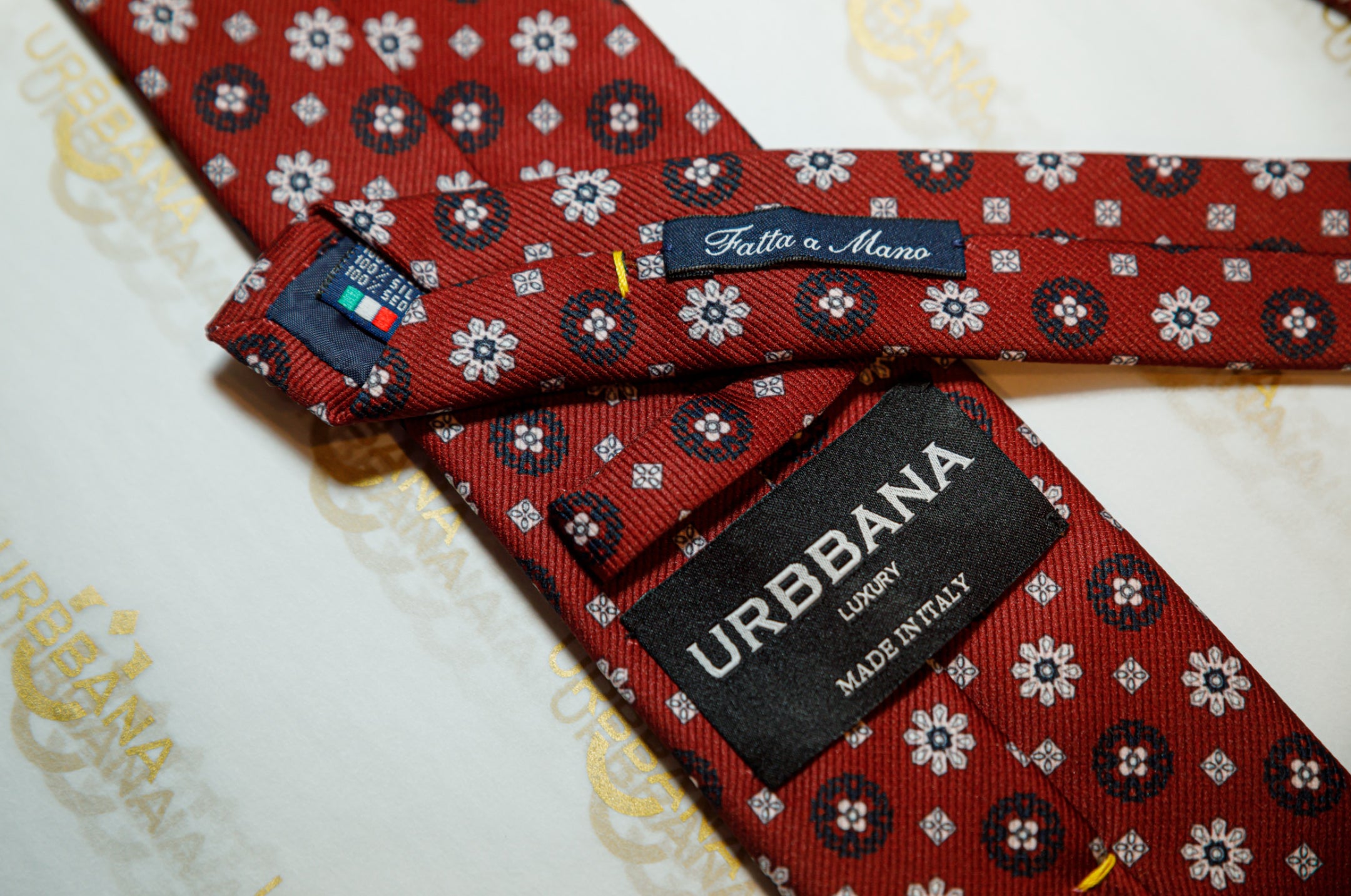 The Hu Silk Tie - Made in Italy - by Urbbana