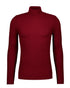 Textured Knit Turtleneck Sweater - Red - Sweater by Urbbana