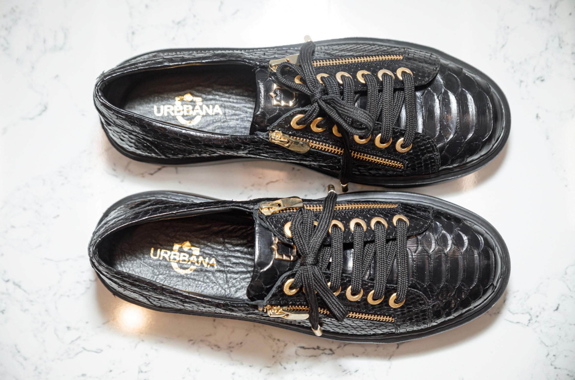 The Franco Python Zip Sneakers