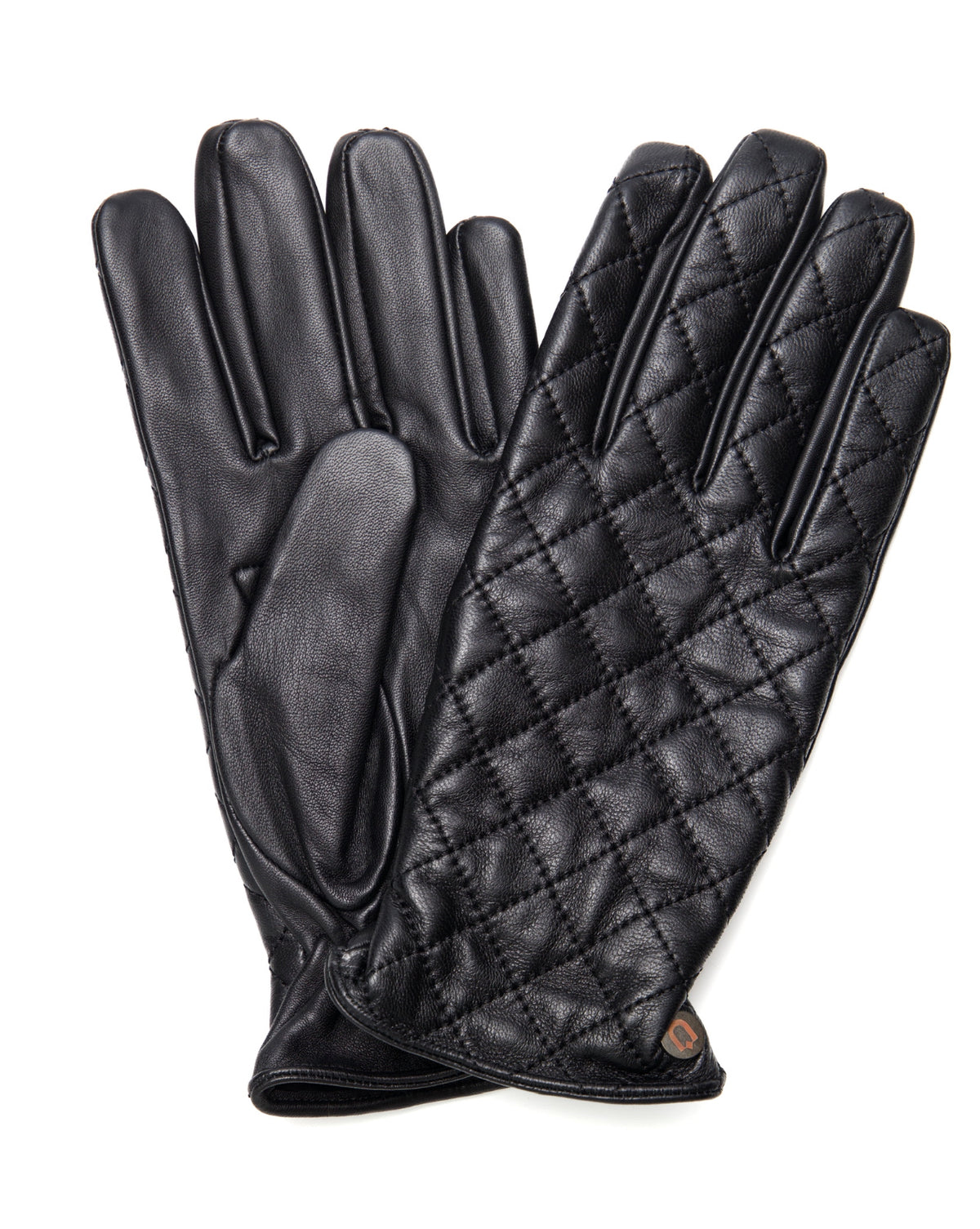 Lambskin Leather Gloves - Black Diamond - URBBANA Leather Gloves Collection