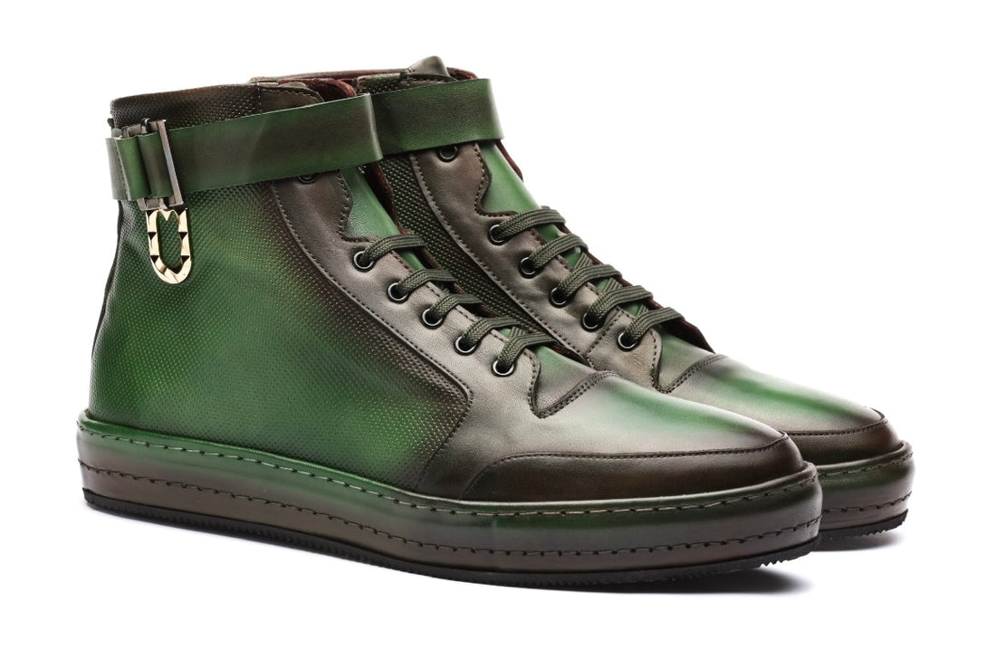 The Green High Top Sneakers - Sneaker by Urbbana