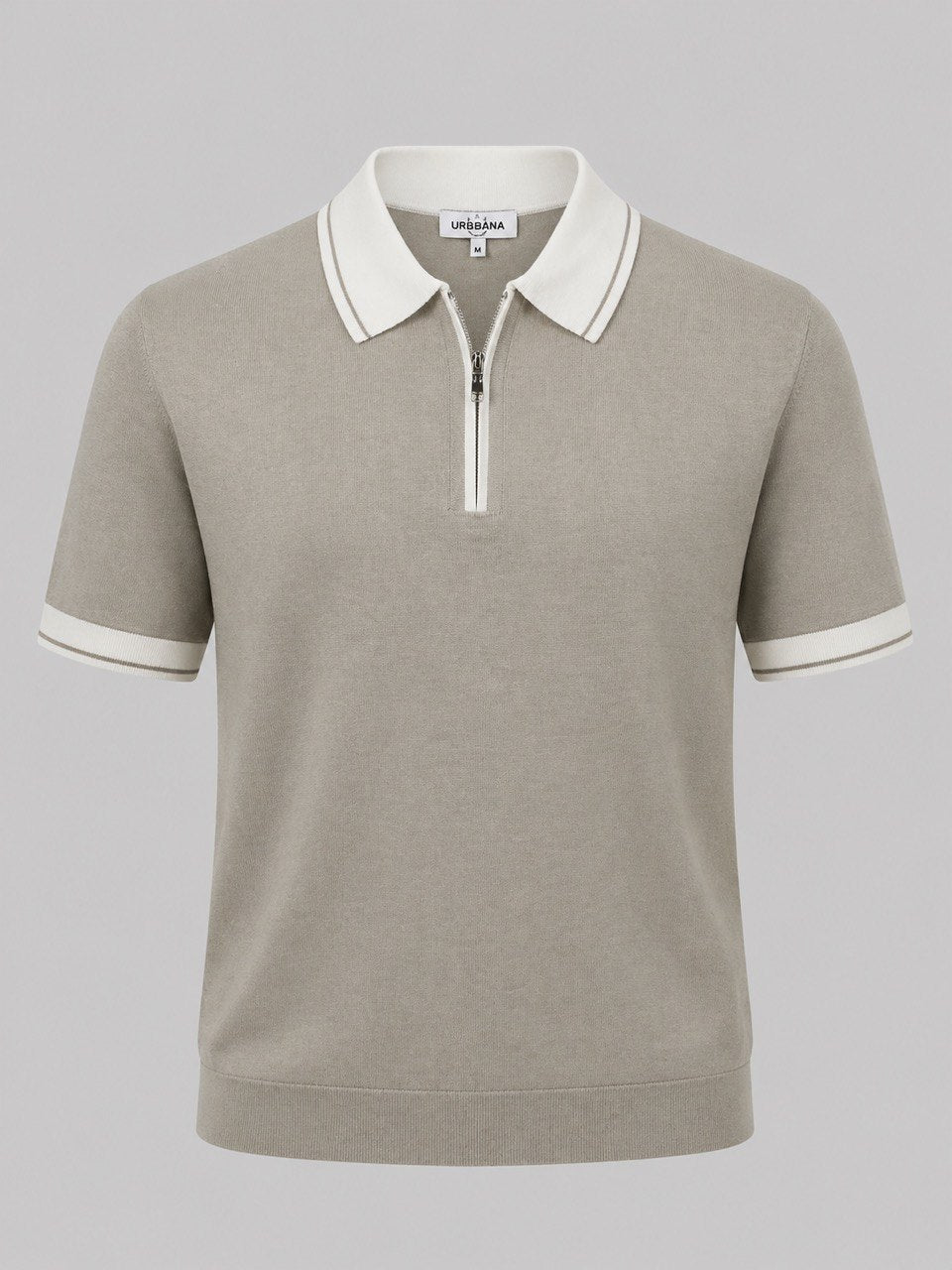 The Hamish Polo - crème and stone