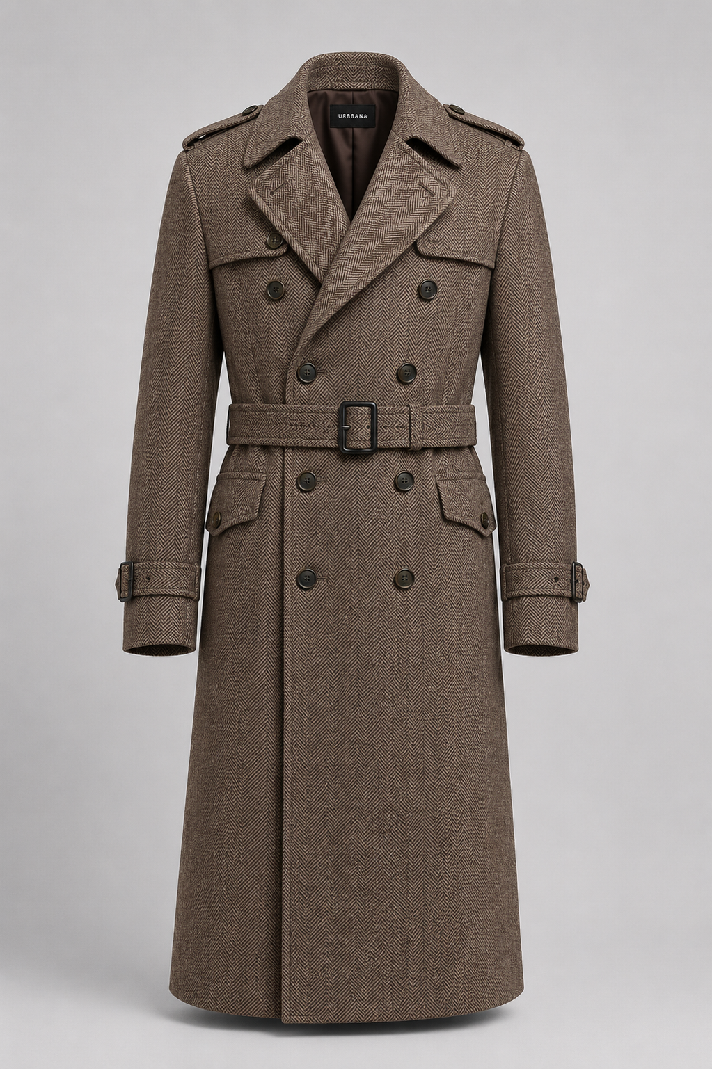 The Warsaw Field Coat - Brown Herringbone HS