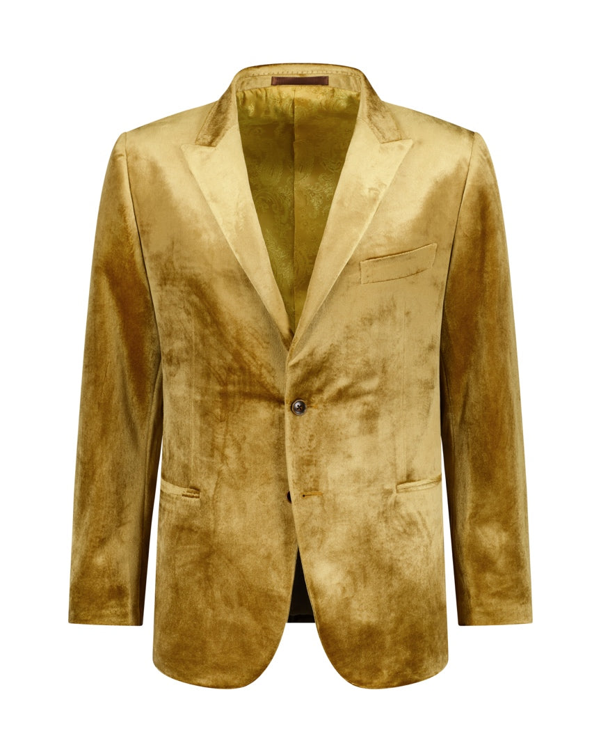 Gold velvet jacket outlet mens