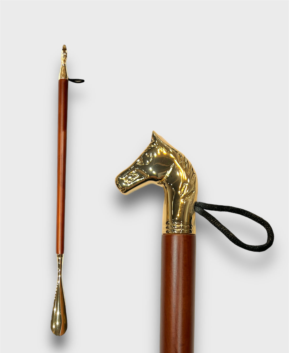 Horse Shoe Horn - Brown &amp; Gold