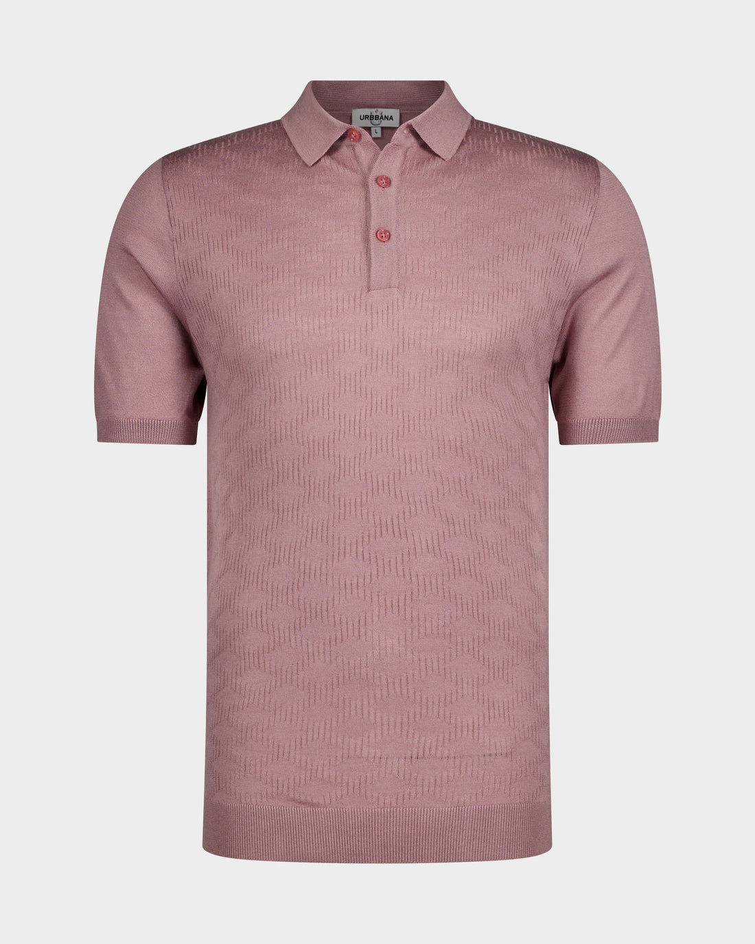 Sonny pastel pink knitted polo shirt