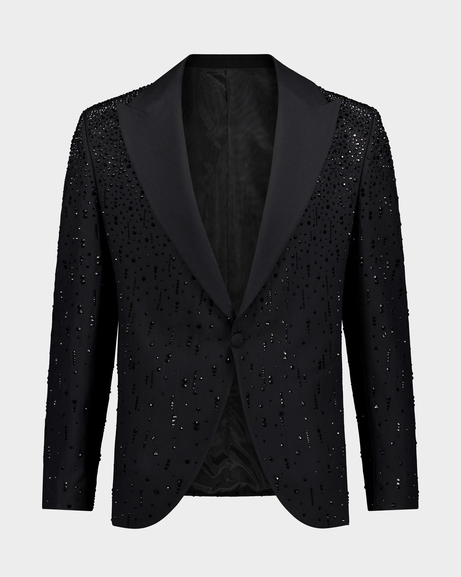 The Roc Noir Ceremonial Jacket - Black beaded