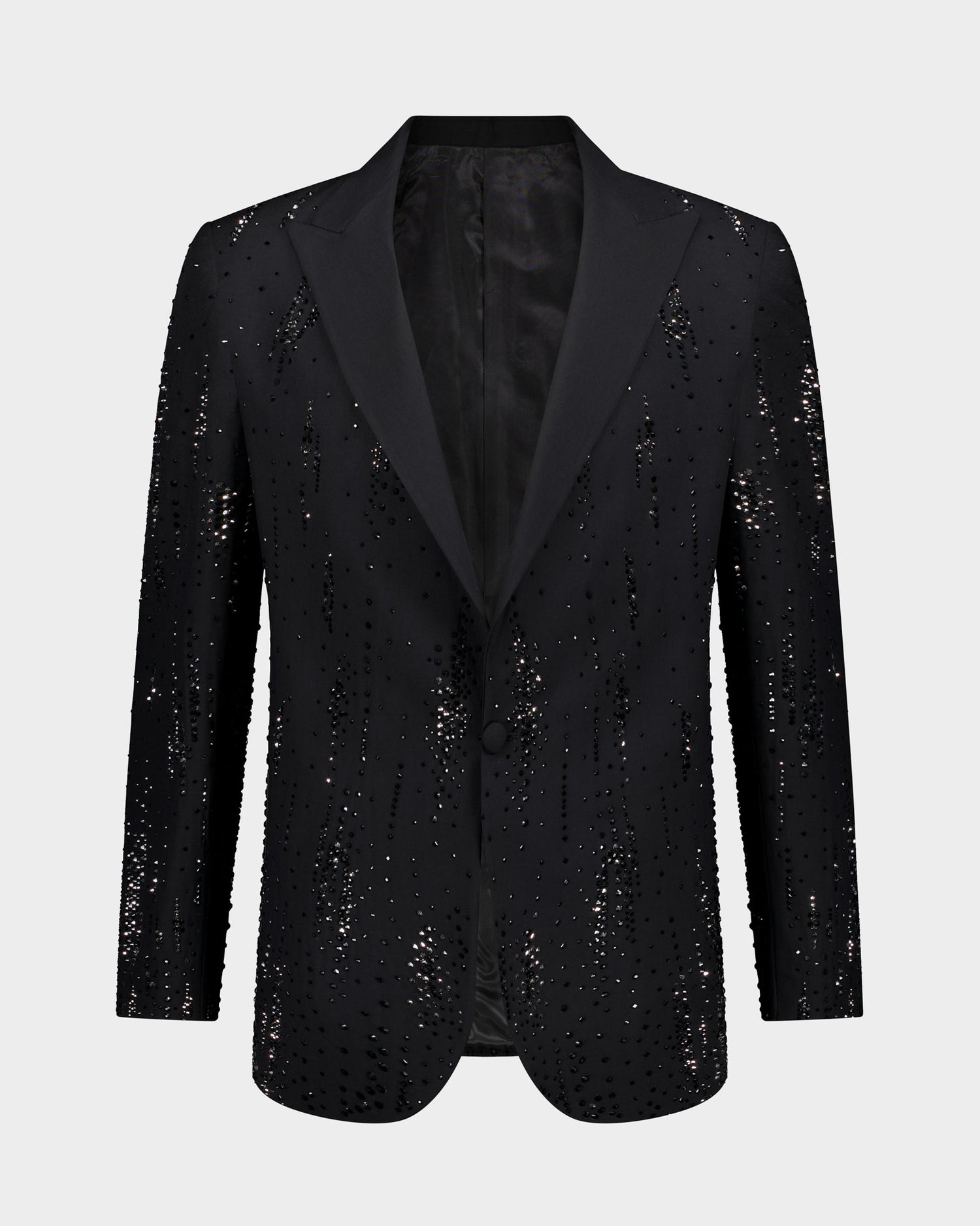 The Roc Meteor Rain Ceremonial 3pc Suit - Black/Silver beaded