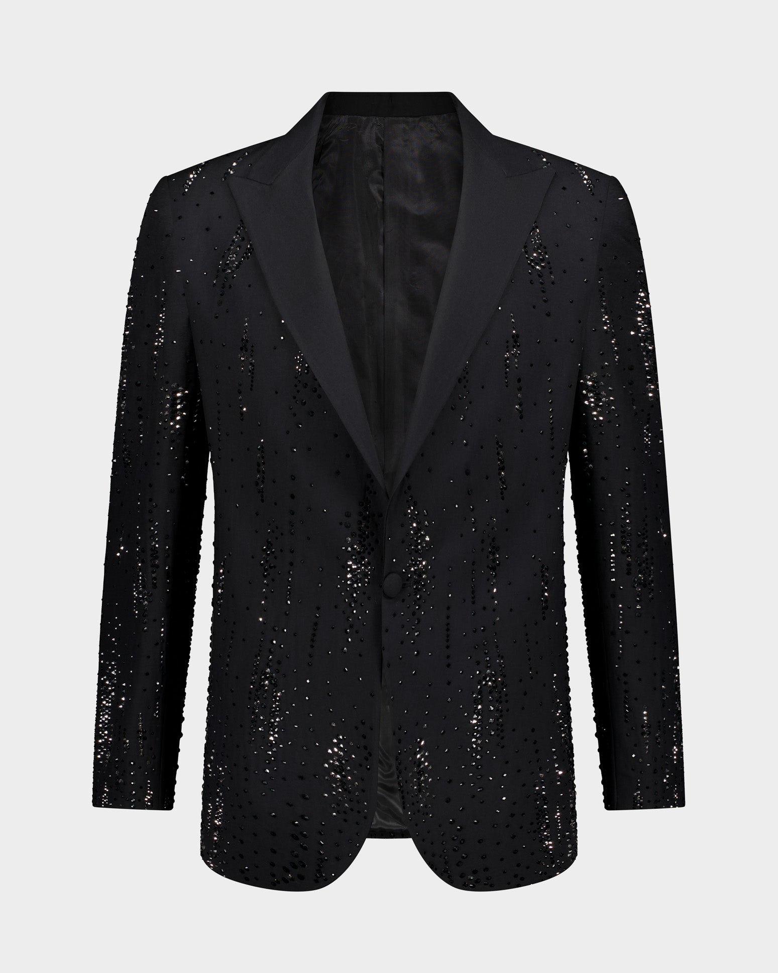 The Roc Meteor Rain Ceremonial 3pc Suit - Black/Silver beaded