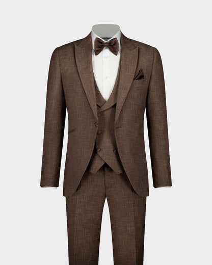 The Alkonost Brown Ceremonial 3pc Suit- Brown