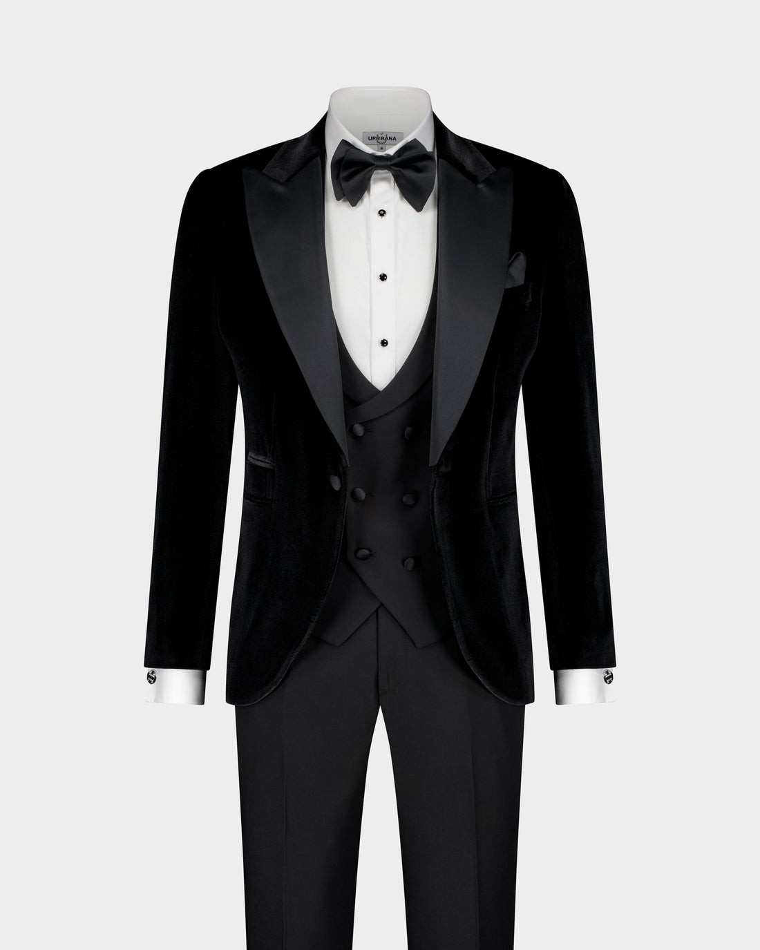 The Grammy Luxe Velvet 3pc Suit - Black