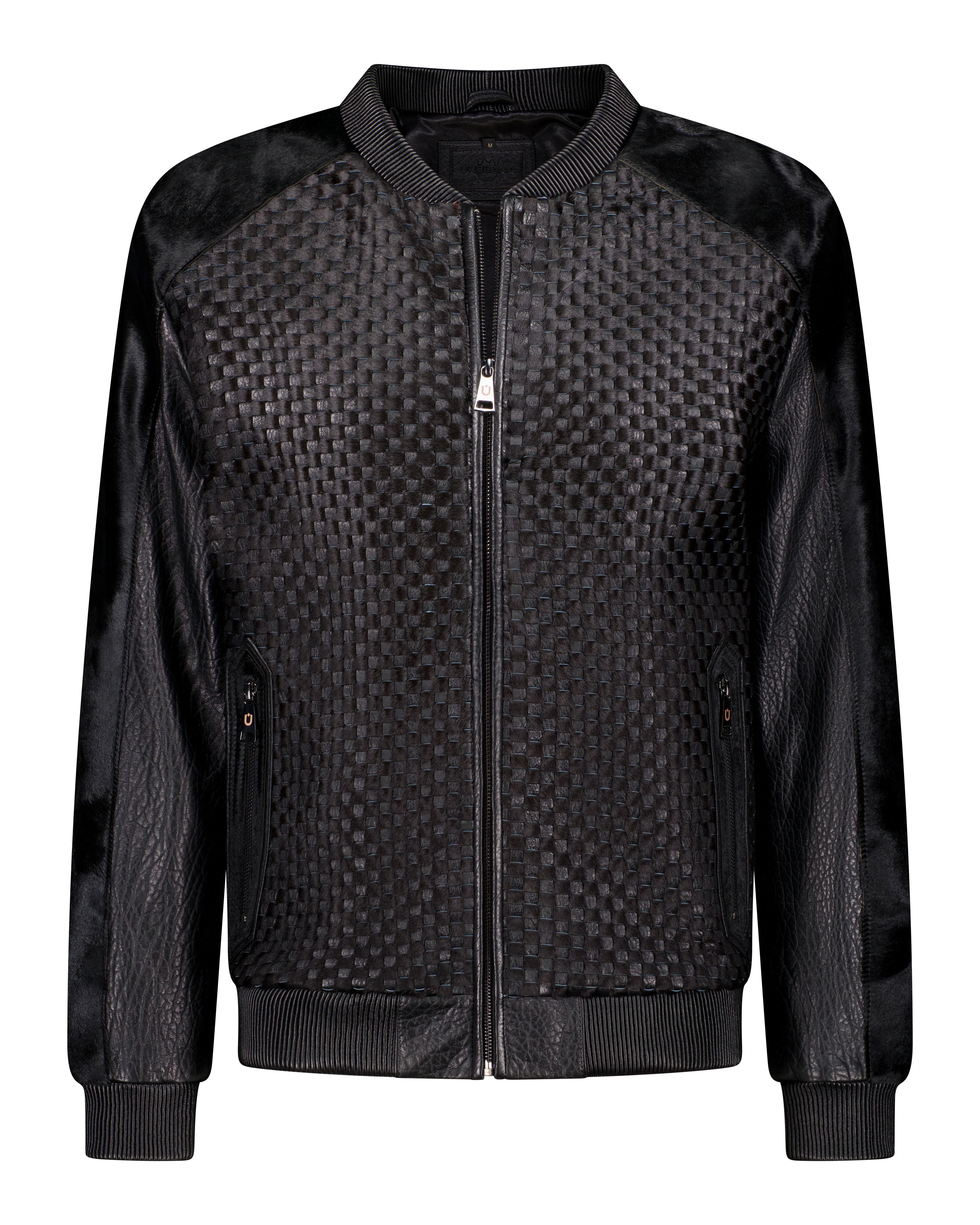 Horsehair Leather Jacket - Black - Leather Jacket by Urbbana