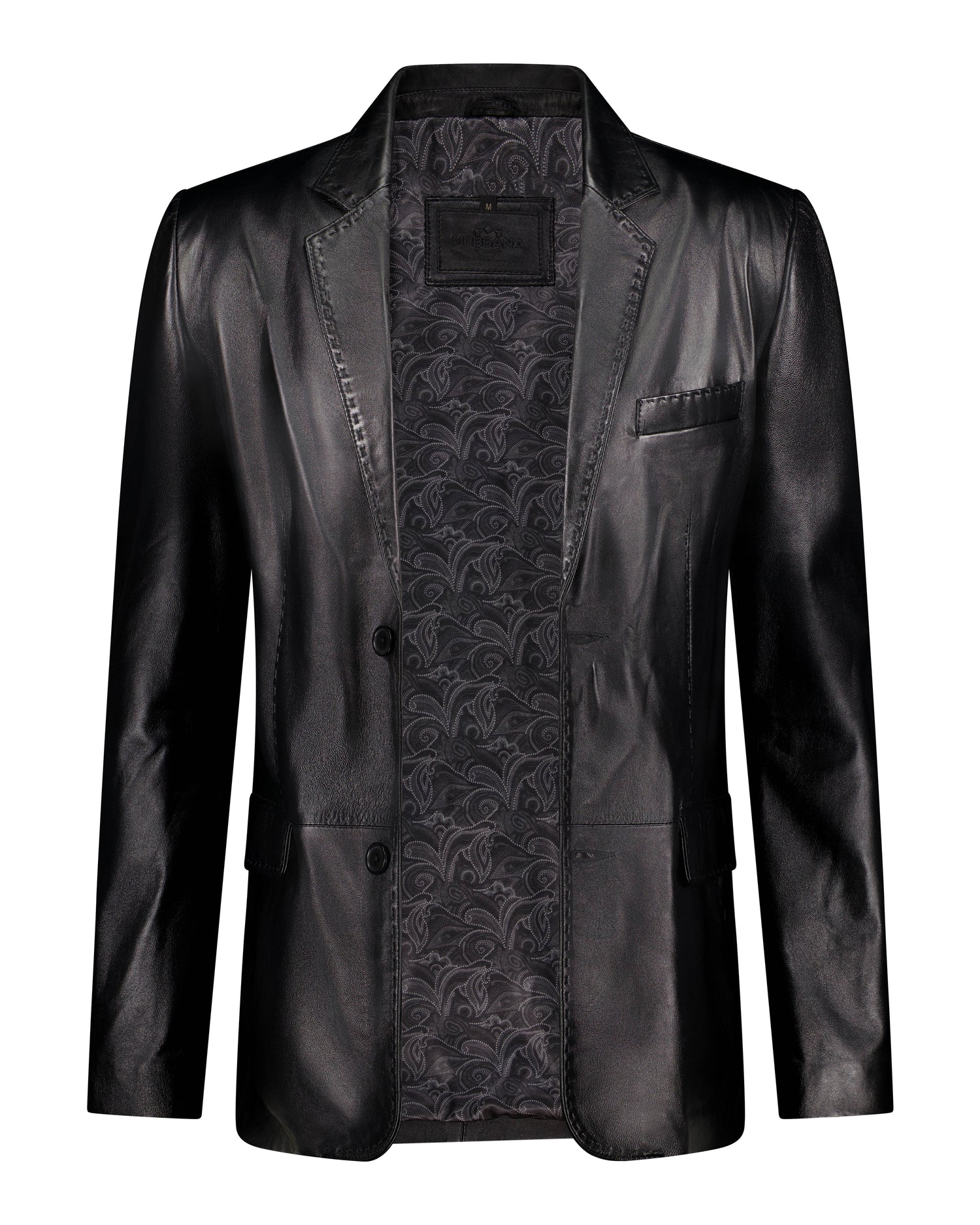 De Niro - Black Leather Blazer - Leather Jacket by Urbbana