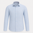The Byblos linen shirt in blue – ghost mannequin with closed cuffs
