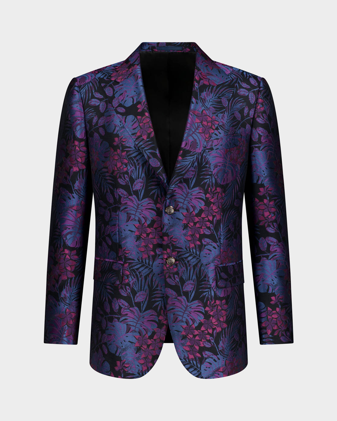 Teal Jacquard Suit Jacket By Urbbana