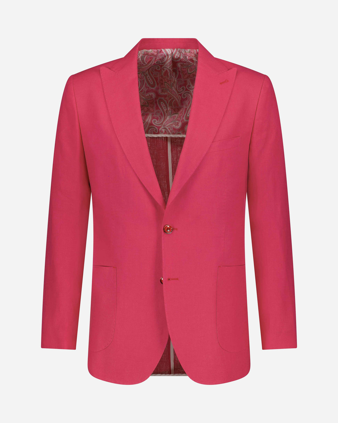 The Etreta Linen Jacket - Fushia - by Urbbana